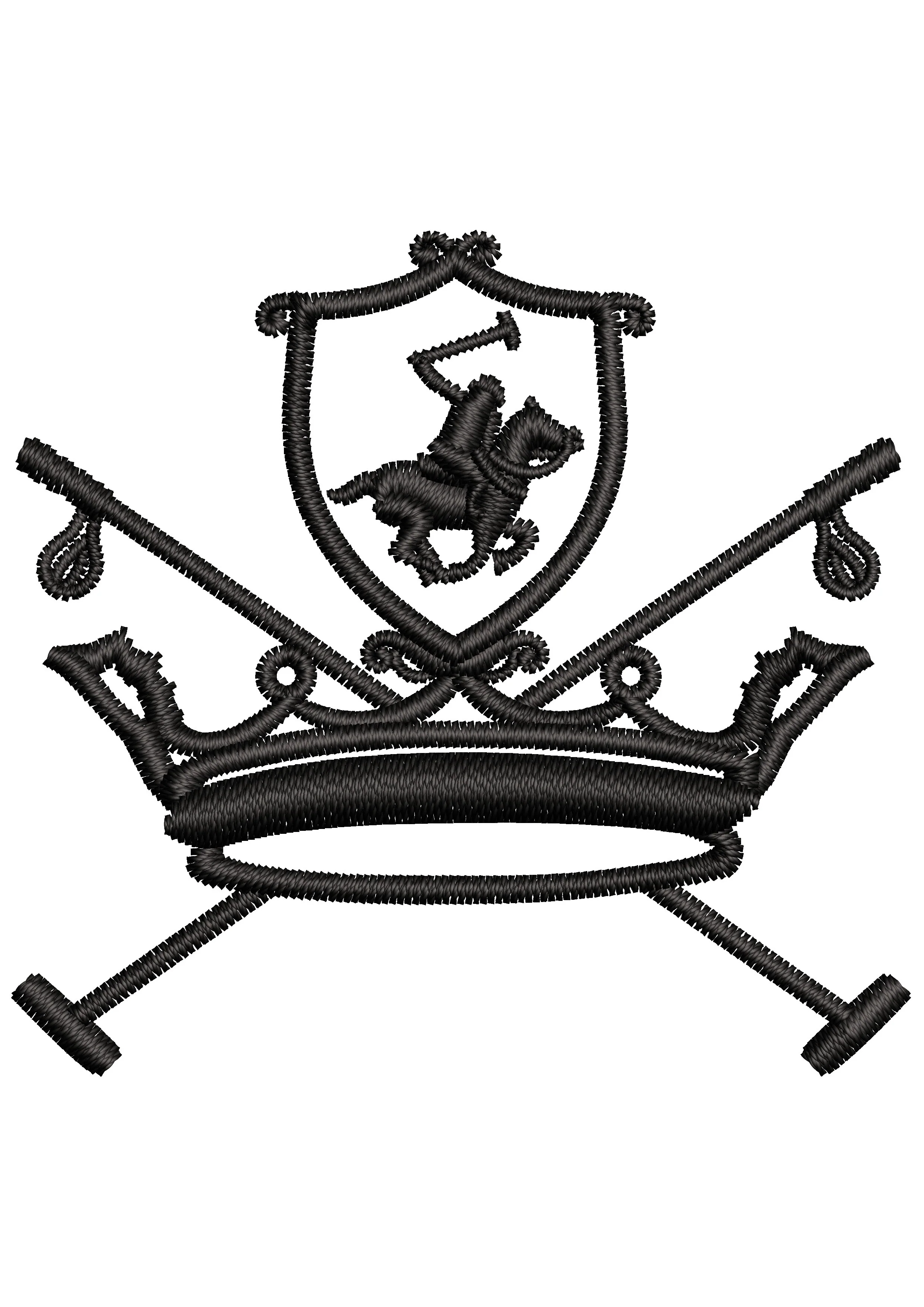 King Rider Embroidery Design