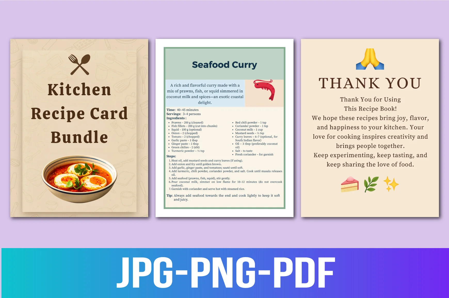 Kitchen Recipe Cards - Image 7