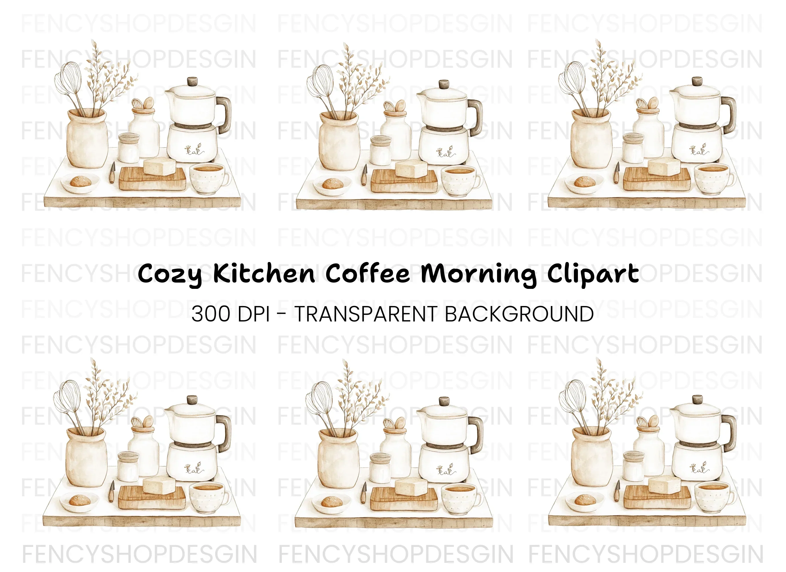 Kitchen Utensils Clipart Bundle