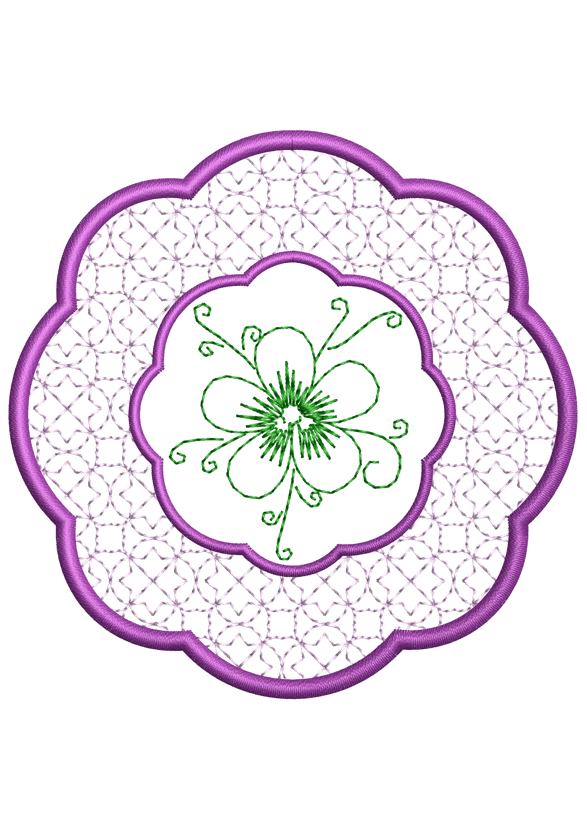 Lace Embroidery Design