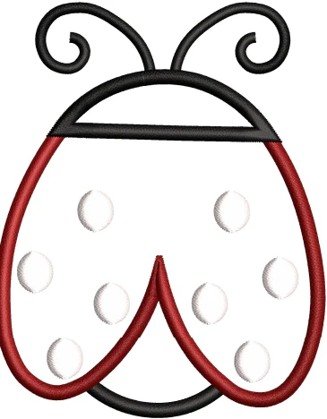 Lady Bird Embroidery Design