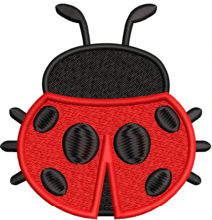 Ladybird Embroidery Design