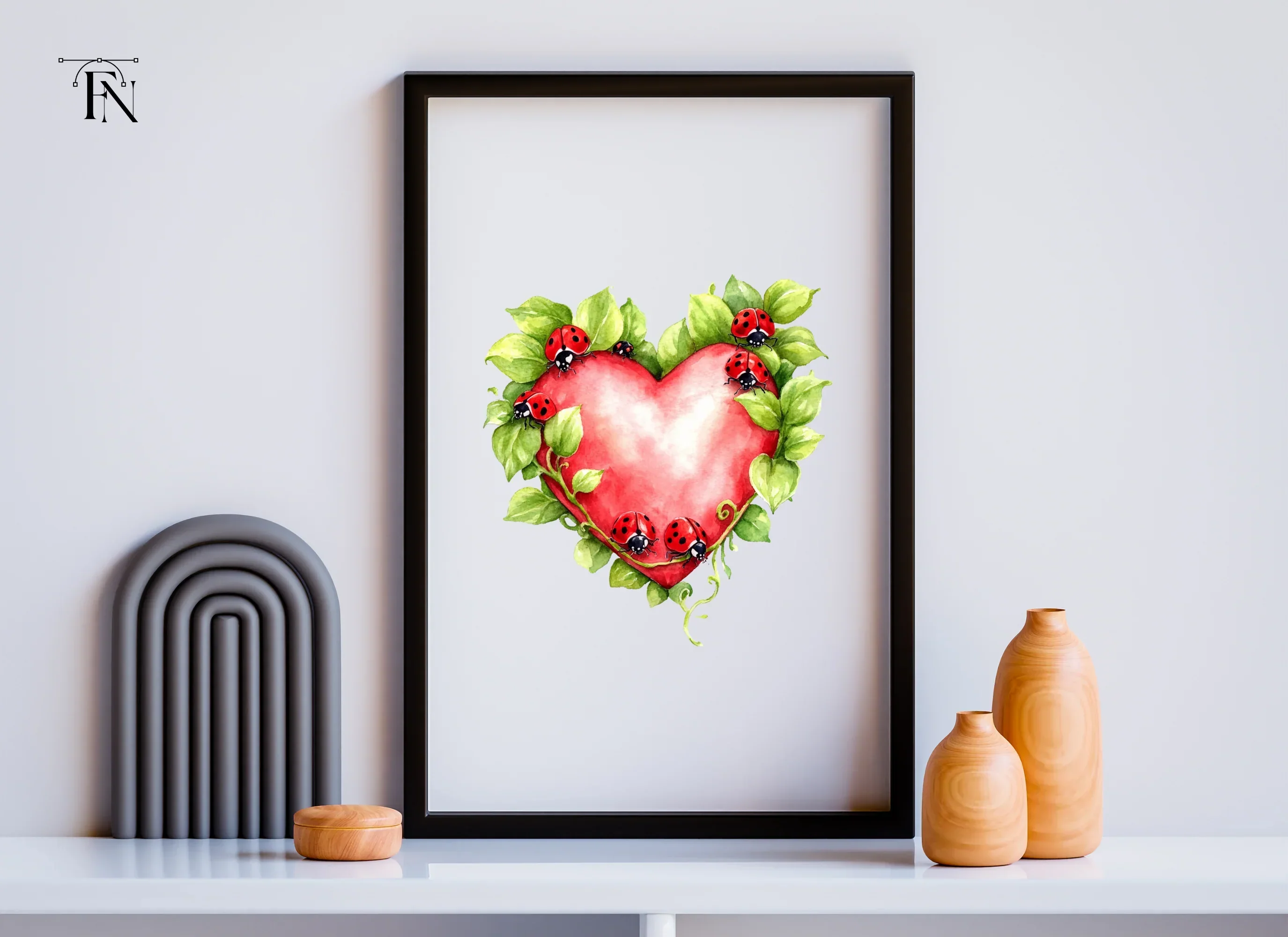 Ladybug Heart Clipart Bundle - Image 6