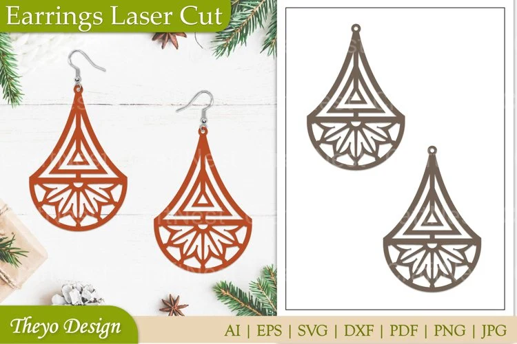 Lasercut Earrings SVG Bundle