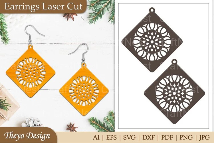 Lasercut Earrings SVG Bundle