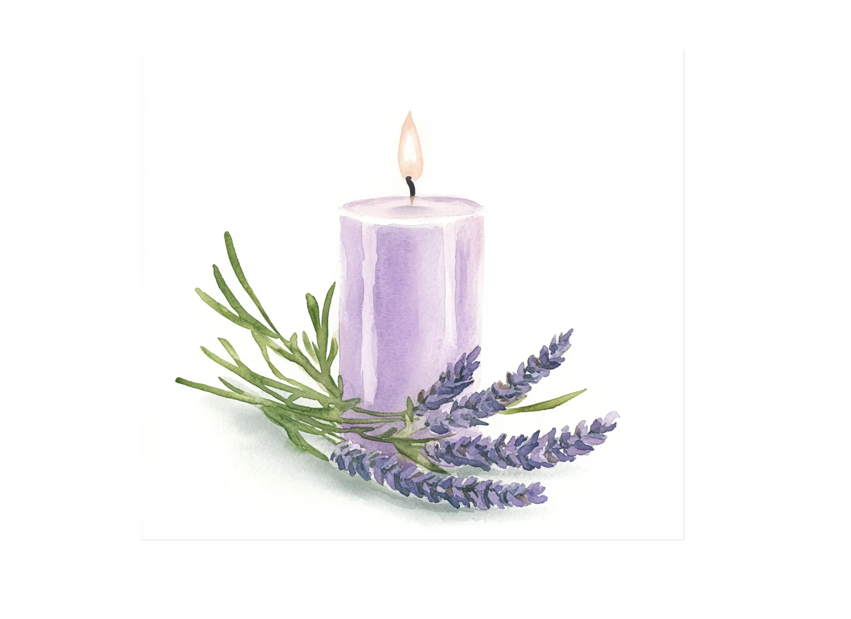 Lavender Candle Clipart Bundle - Image 2