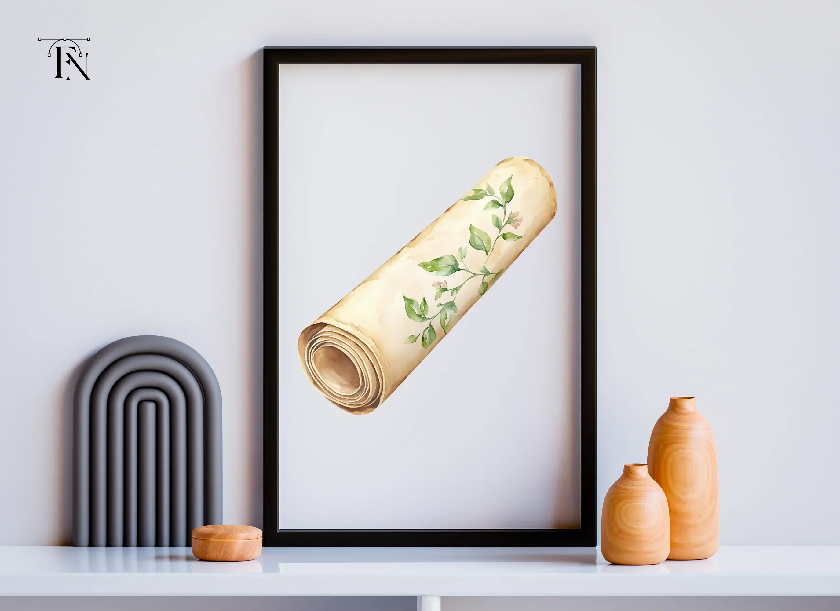 Leaf Scroll Clipart Bundle - Image 5