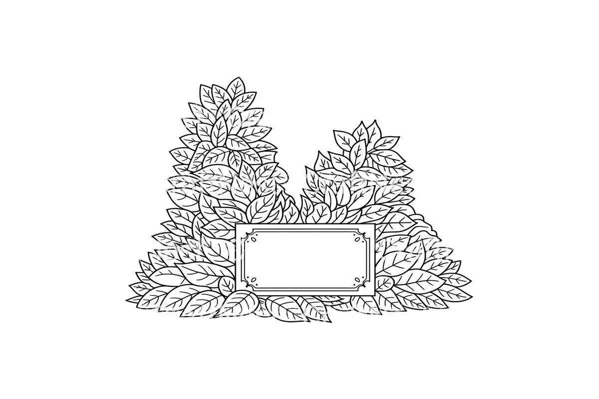 Leafy Frames Coloring Books - Image 3