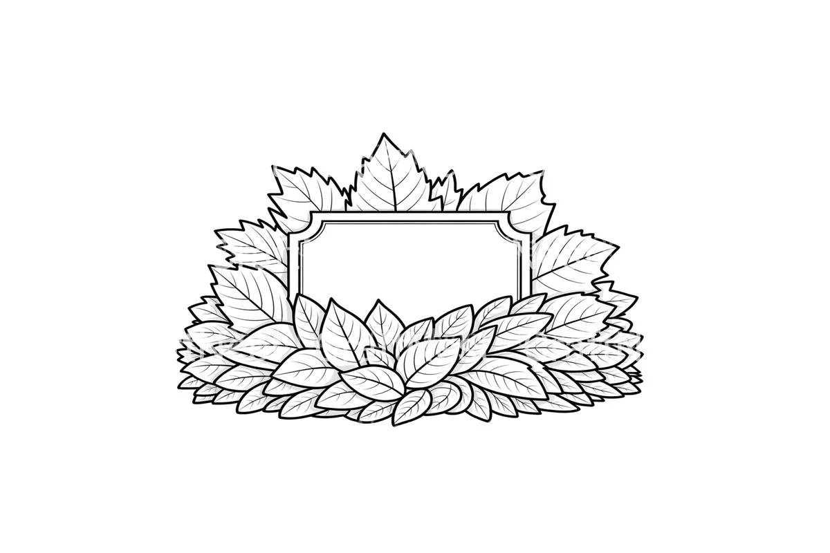 Leafy Frames Coloring Books - Image 4