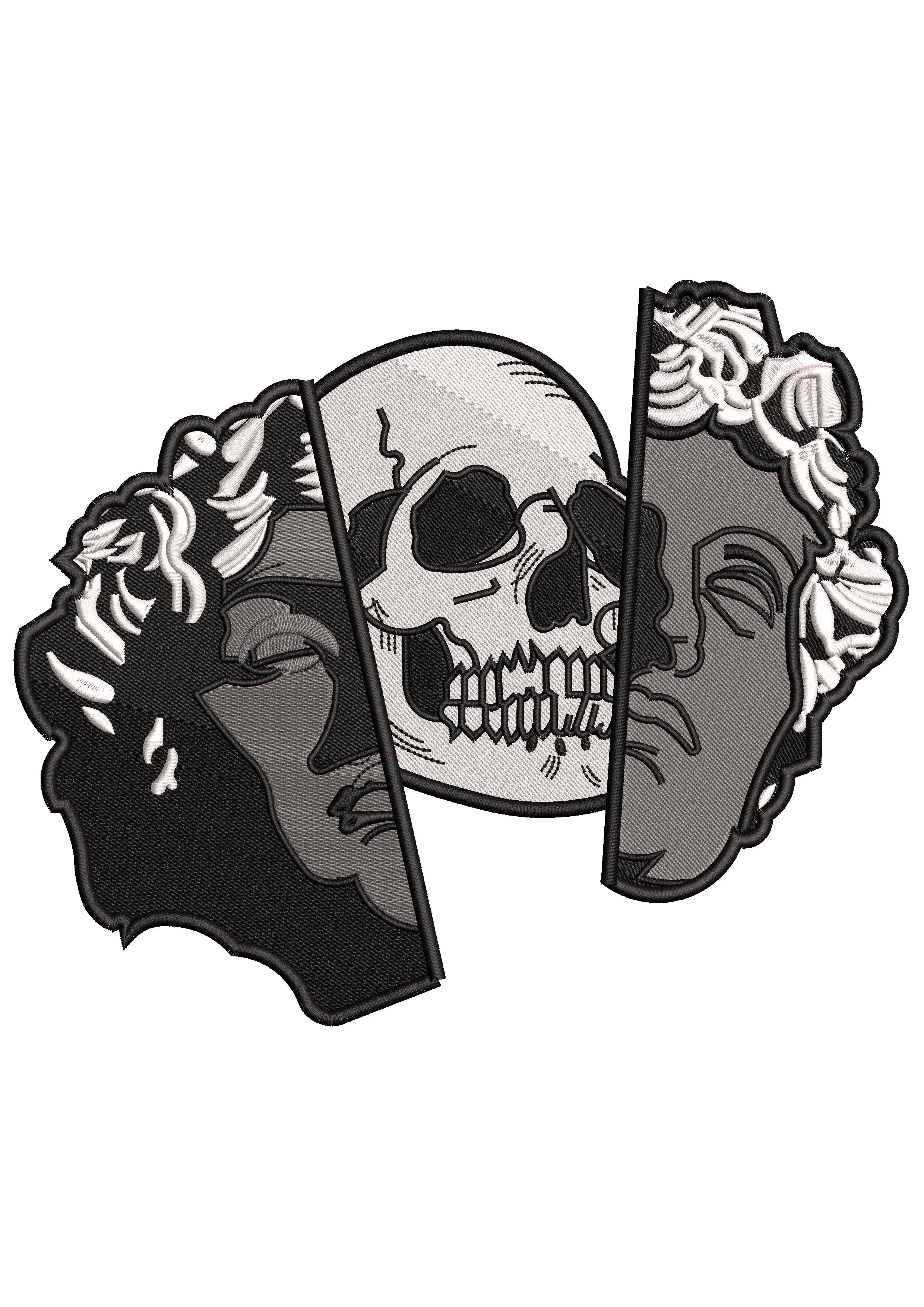 Life and Death Embroidery Design