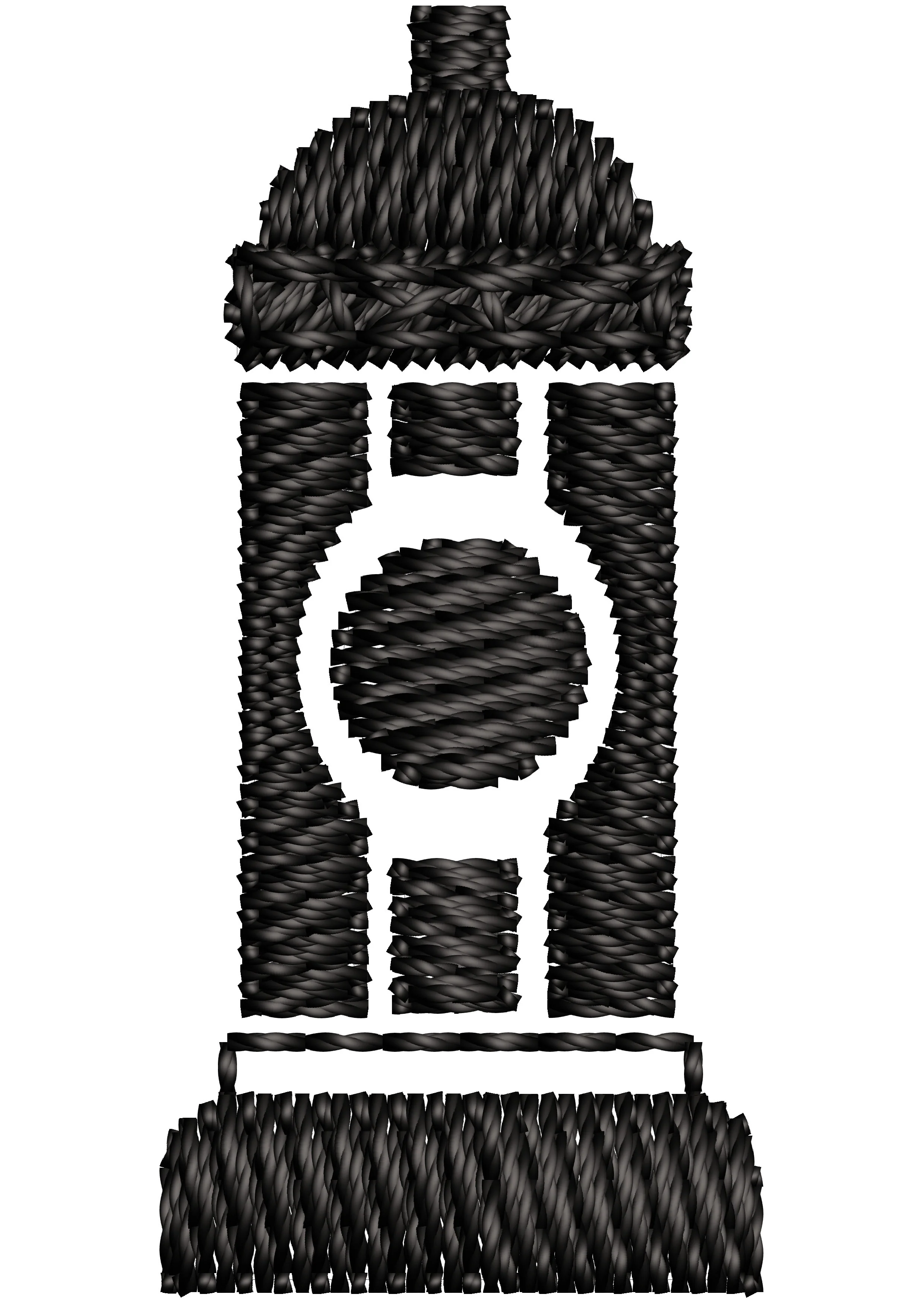 Light Tower Embroidery Design