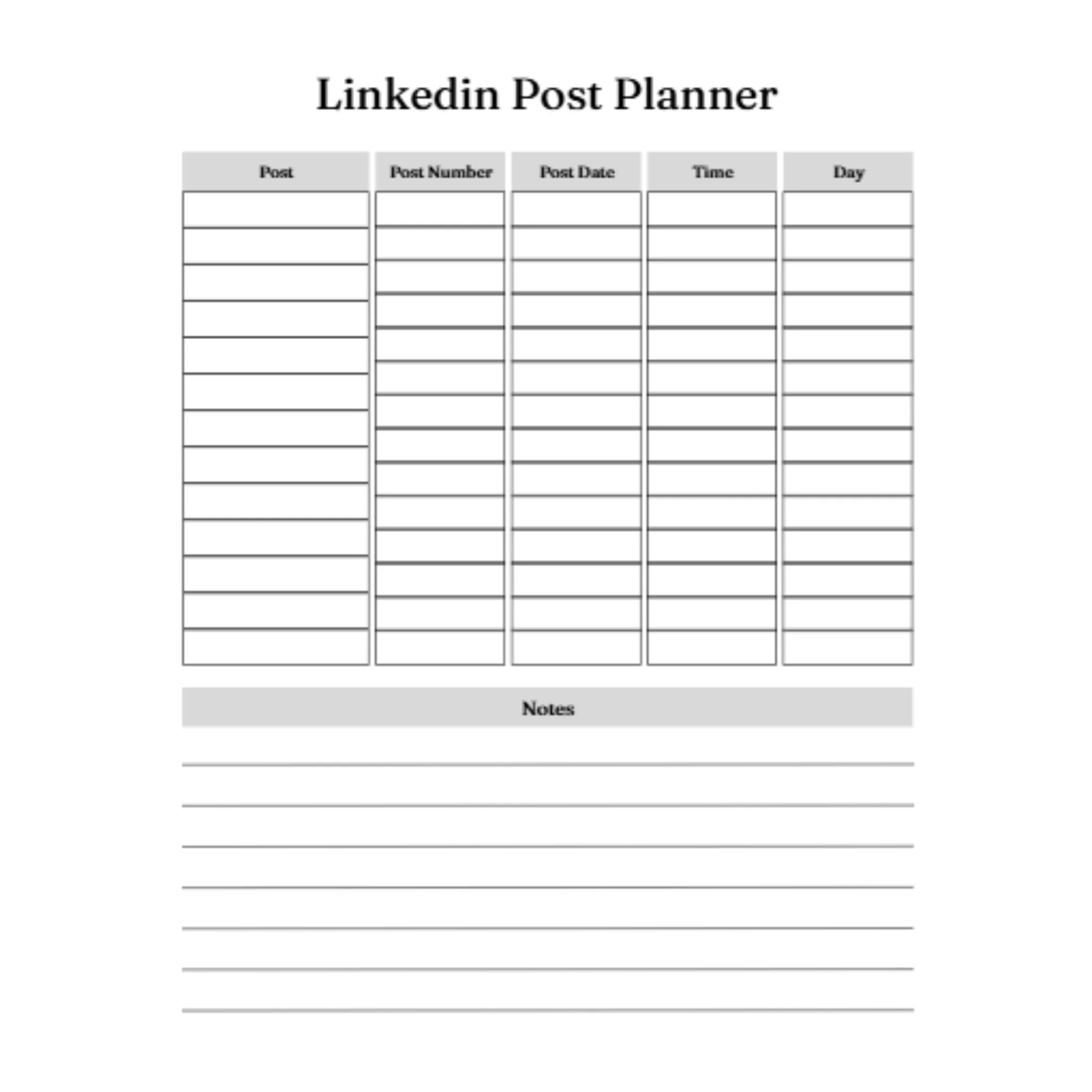 LinkedIn Post Planner Bundle - Image 2