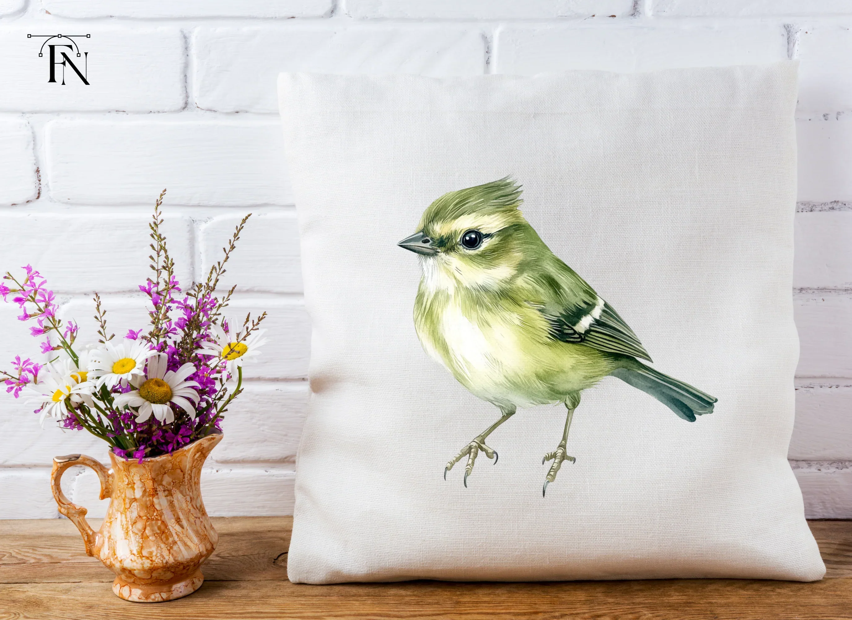 Little Green Bird Clipart Bundle - Image 5