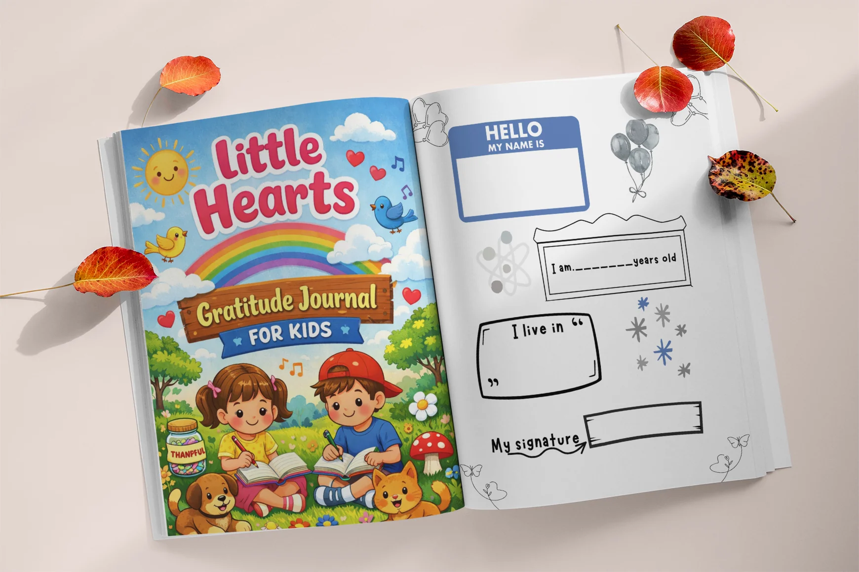 Little Hearts Gratitude Journal for Kids - Image 2