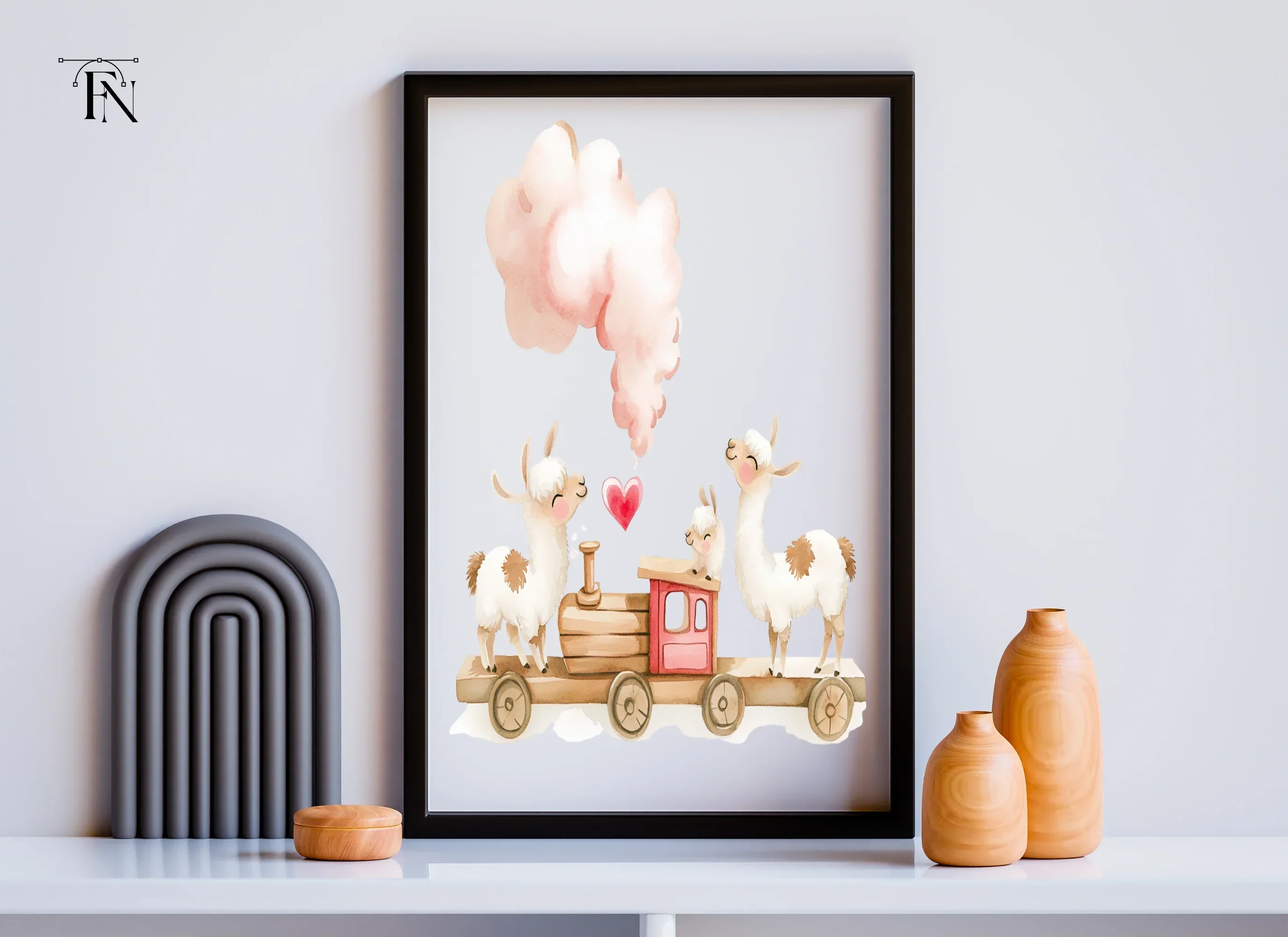 Llama Train Adventure Clipart Bundle - Image 3
