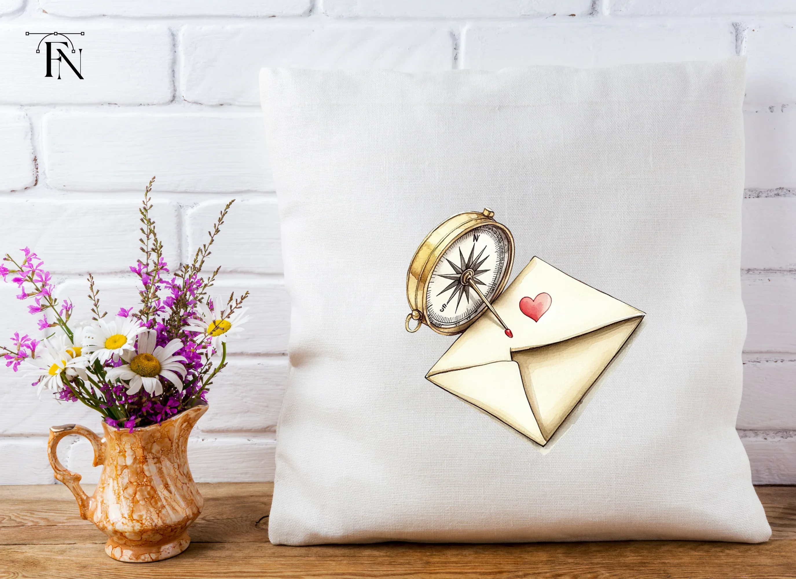 Love Letter Compass Clipart Bundle - Image 2