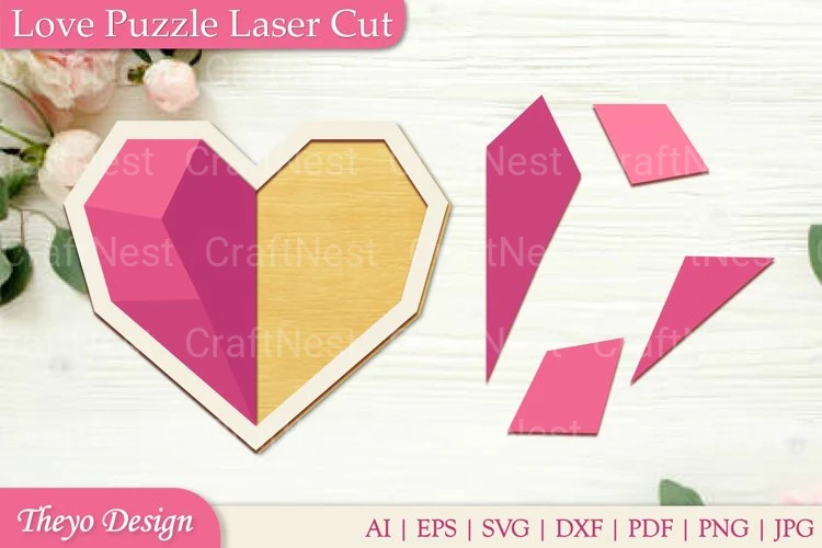 Love Puzzle SVG Bundle - Image 2