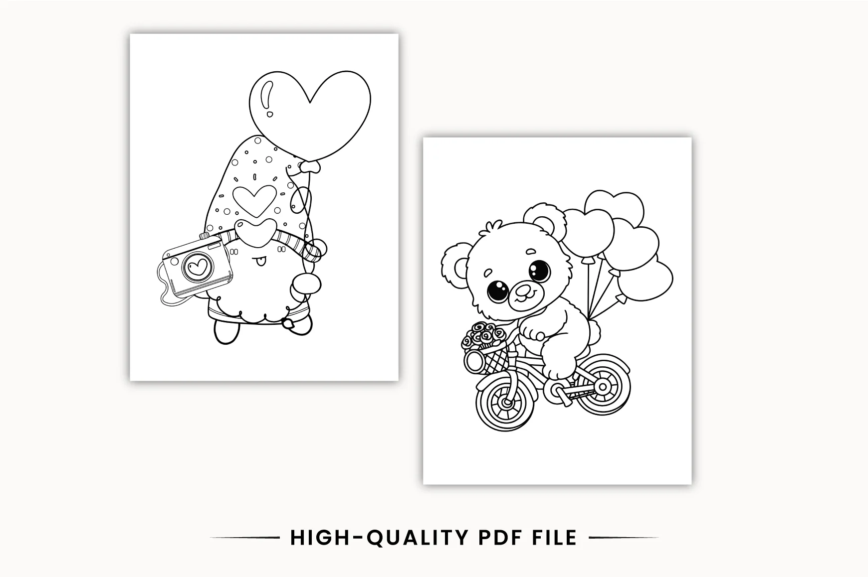 Love Theme Coloring Planner - Image 3