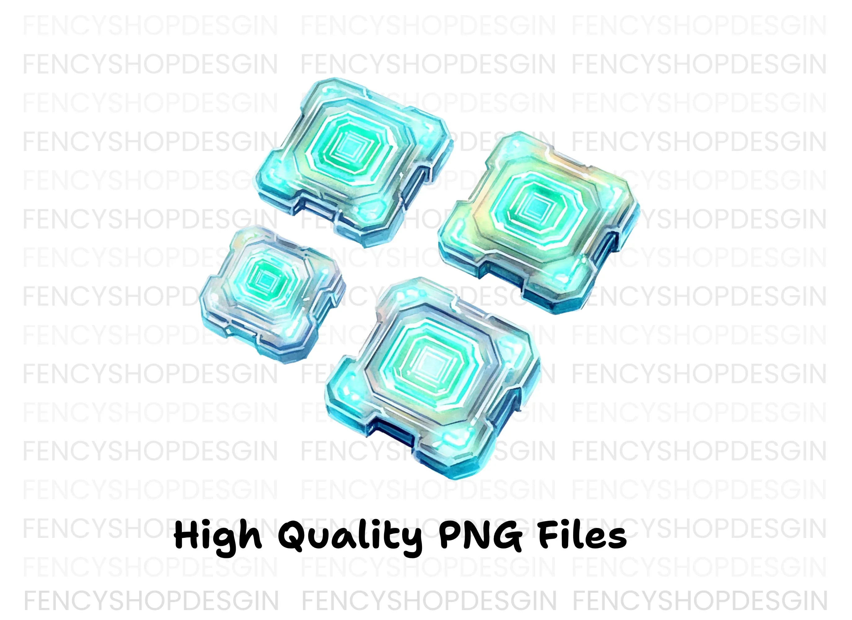 Luminous Tech Core Clipart Bundle - Image 3
