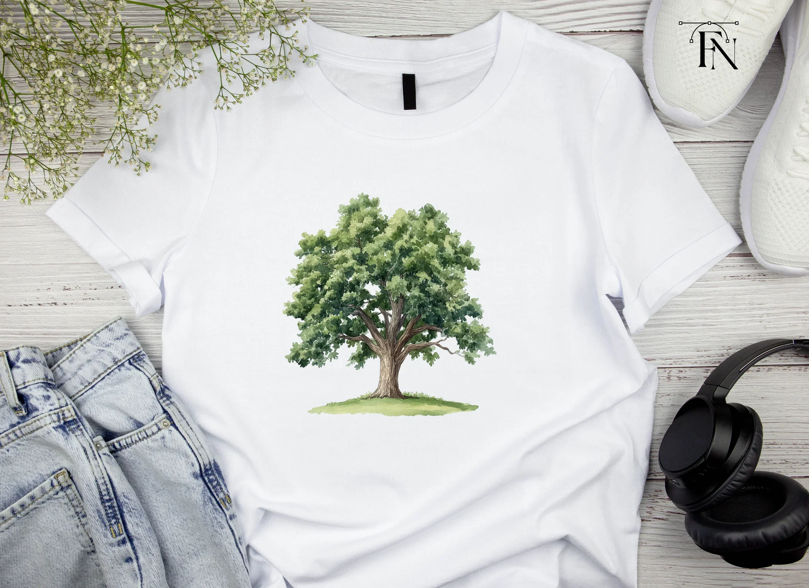 Lush Green Tree Clipart Bundle - Image 3