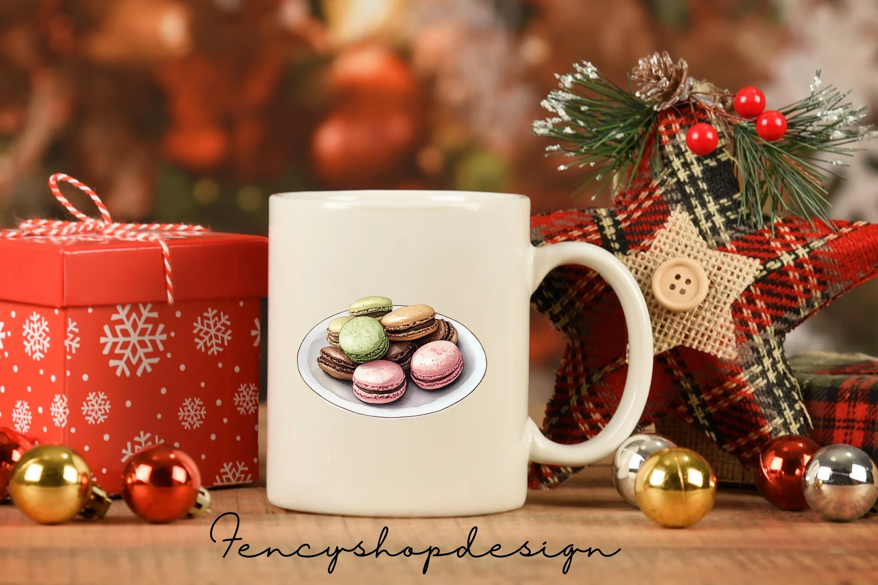 Macaron Dessert Clipart Bundle - Image 3