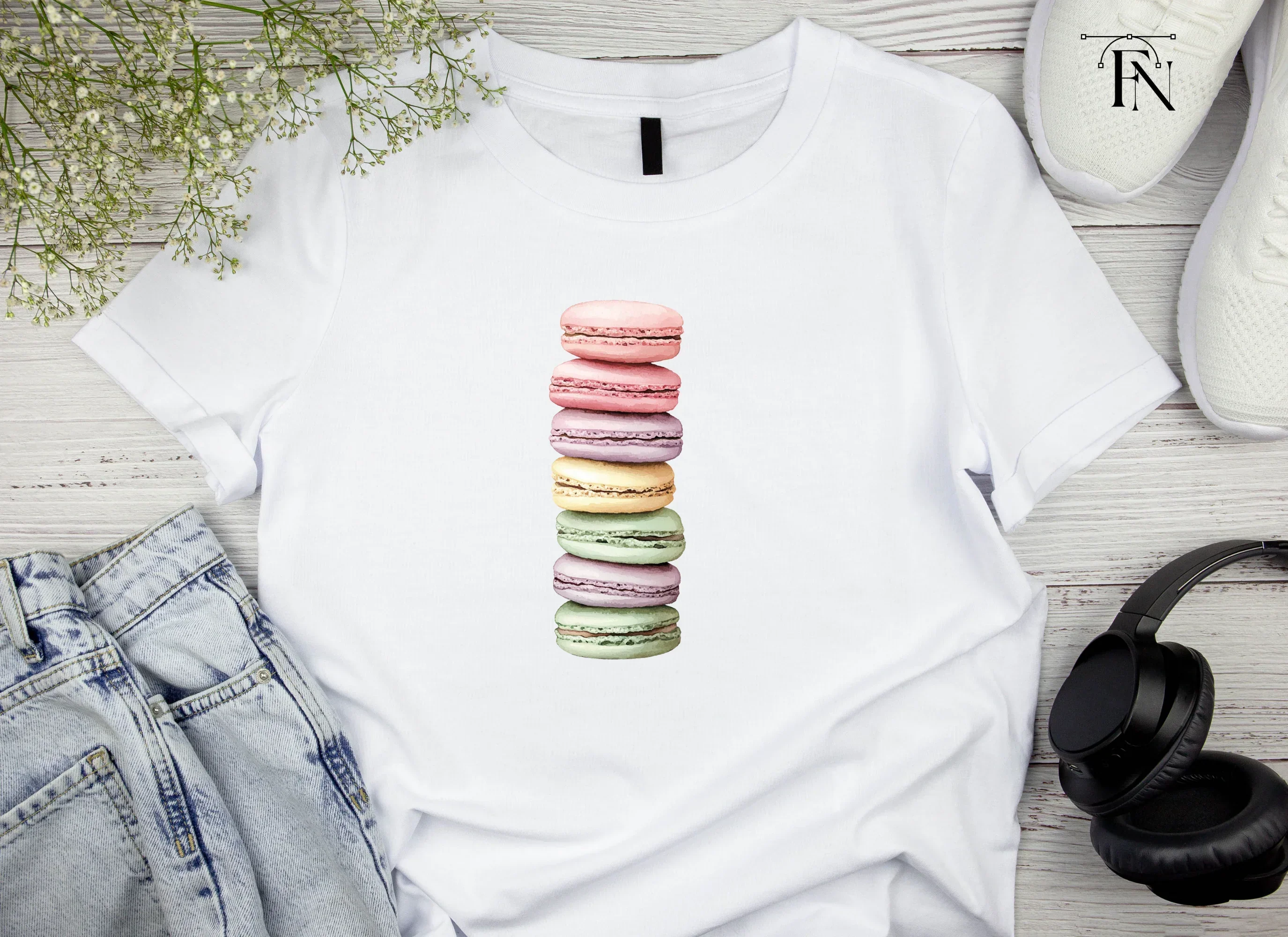 Macaron Stacks Clipart Bundle - Image 4