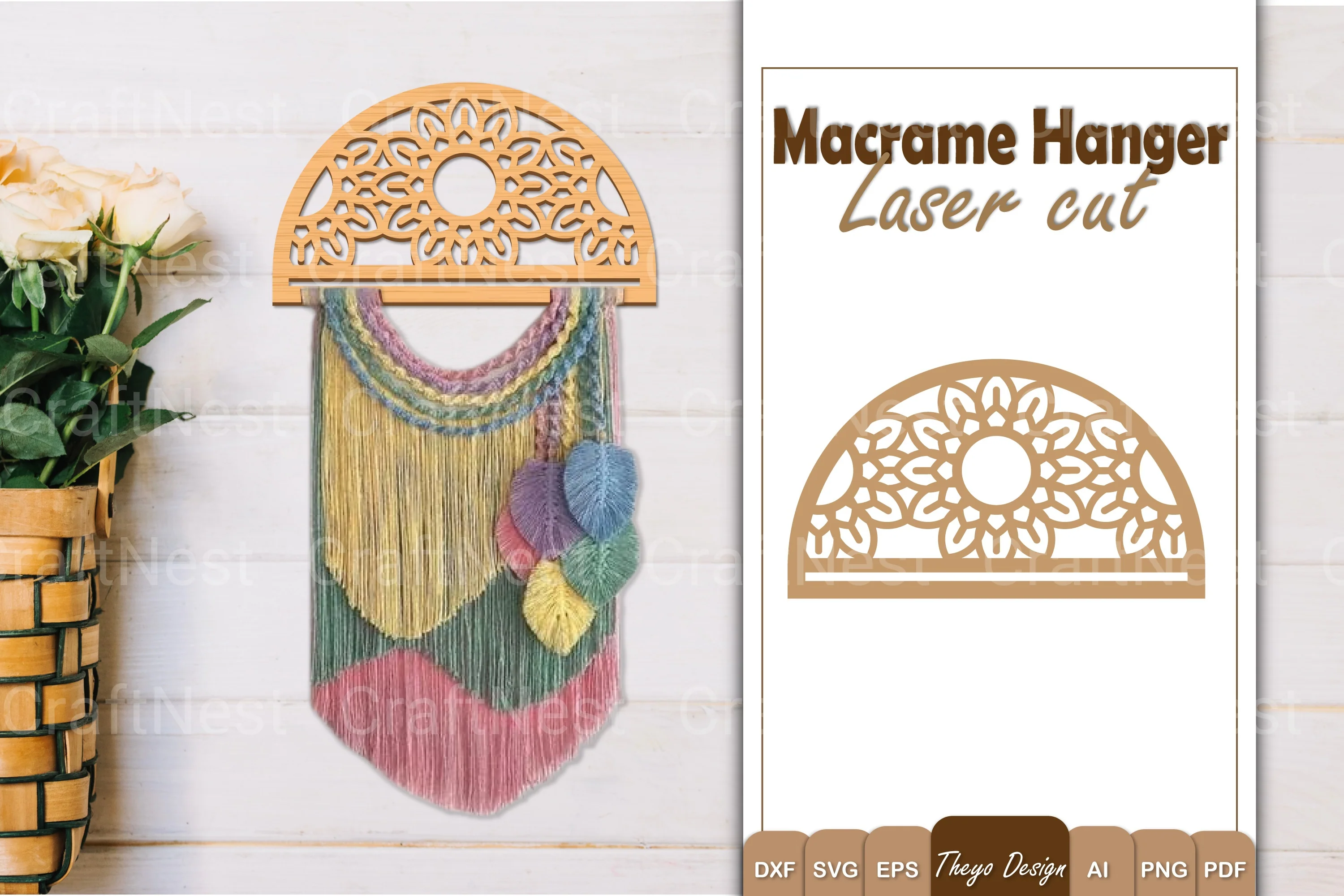 Macrame Flower SVG Bundle