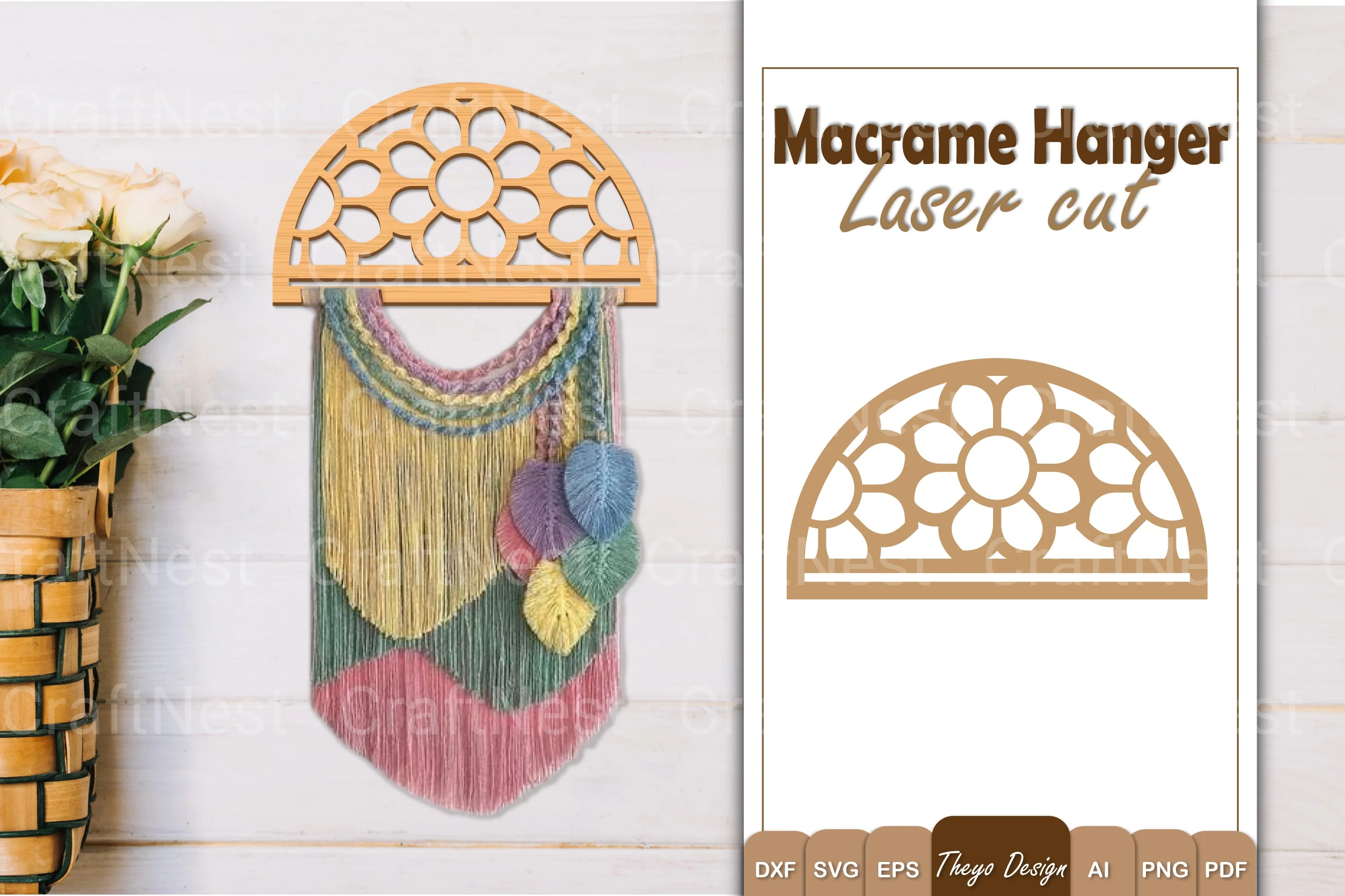 Macrame Flower SVG Bundle