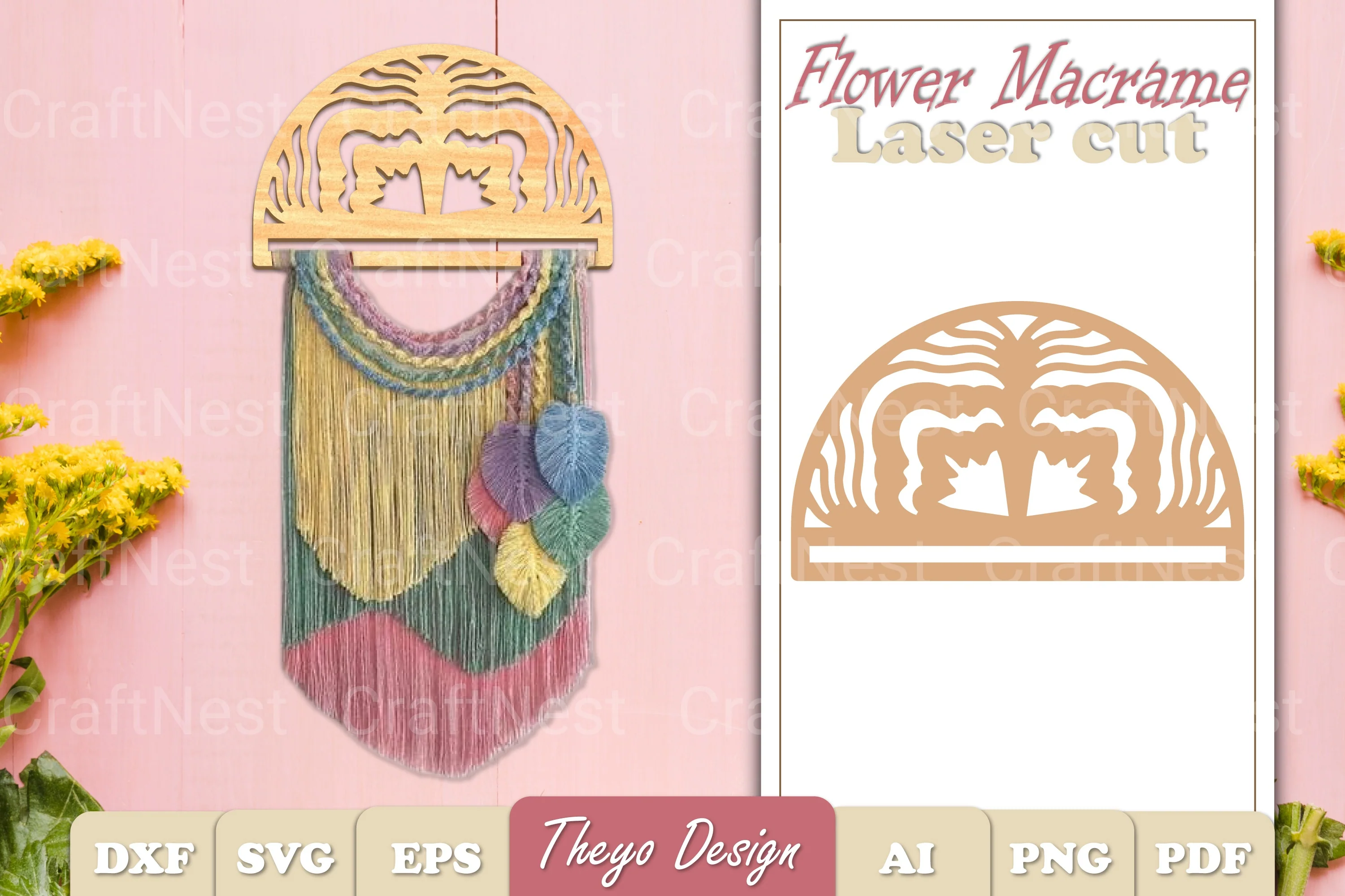 Macrame Flower SVG Bundle