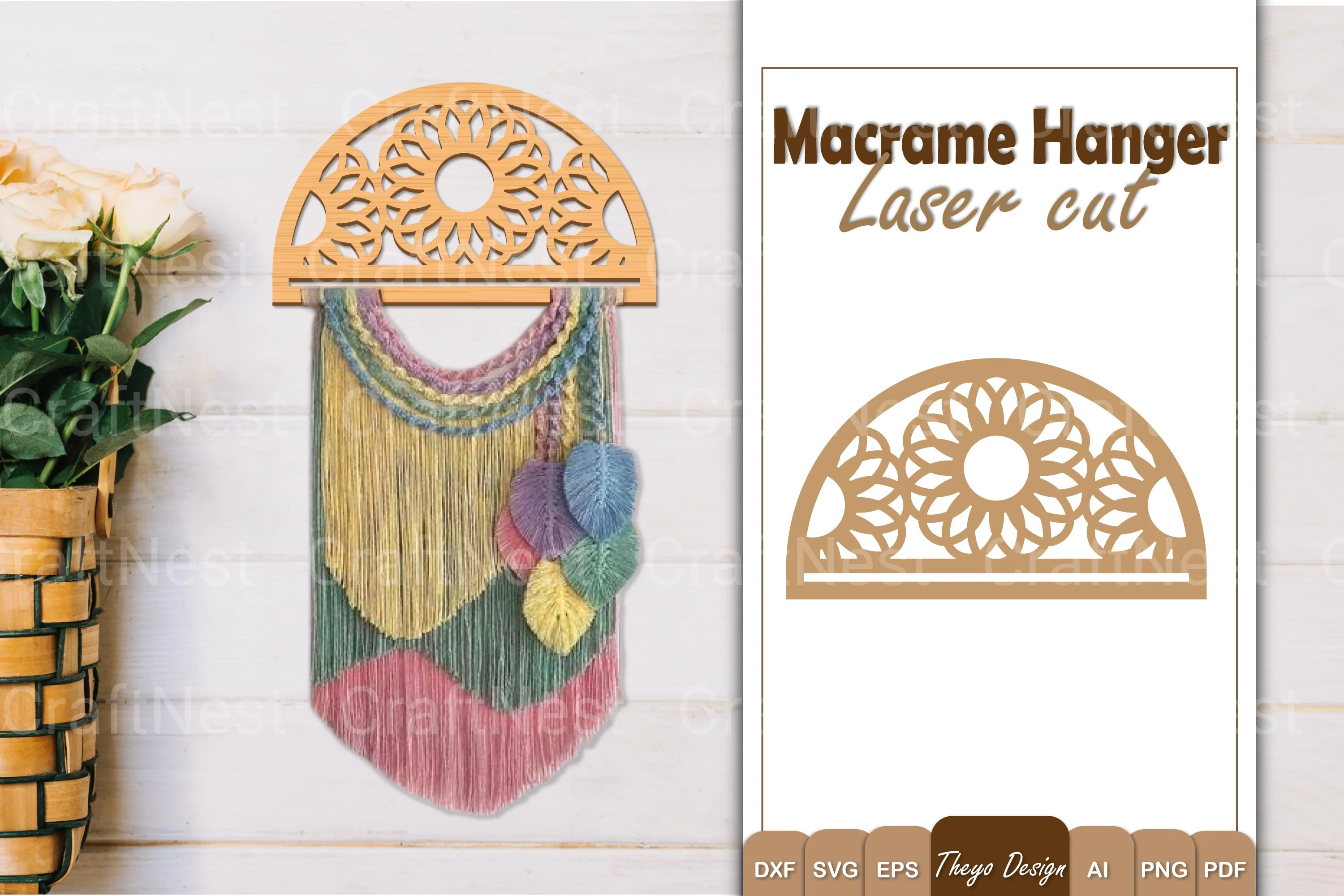 Macrame Flower SVG Bundle