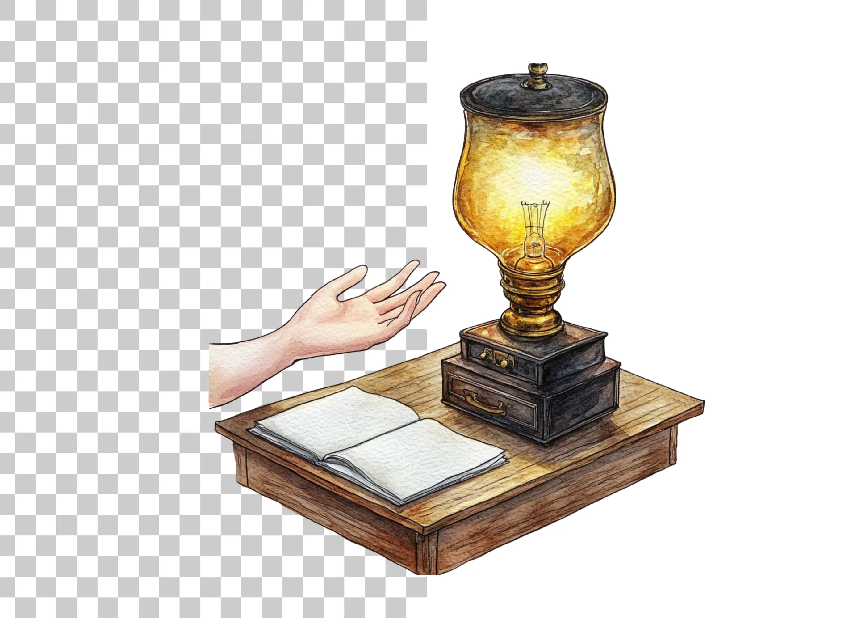 Magical Lamp and Book Clipart Bundle - Image 2