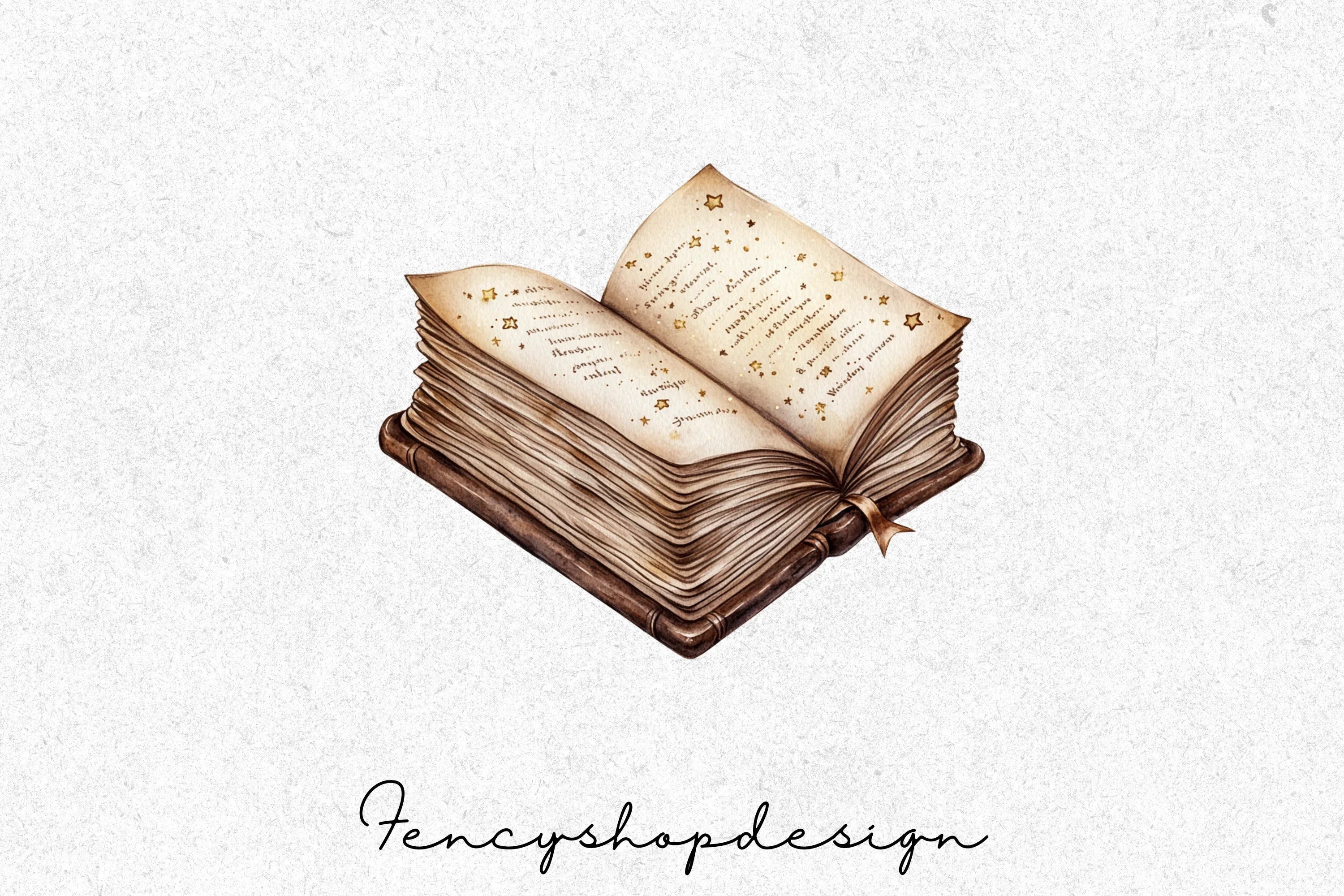 Magical Open Books Clipart Bundle - Image 7