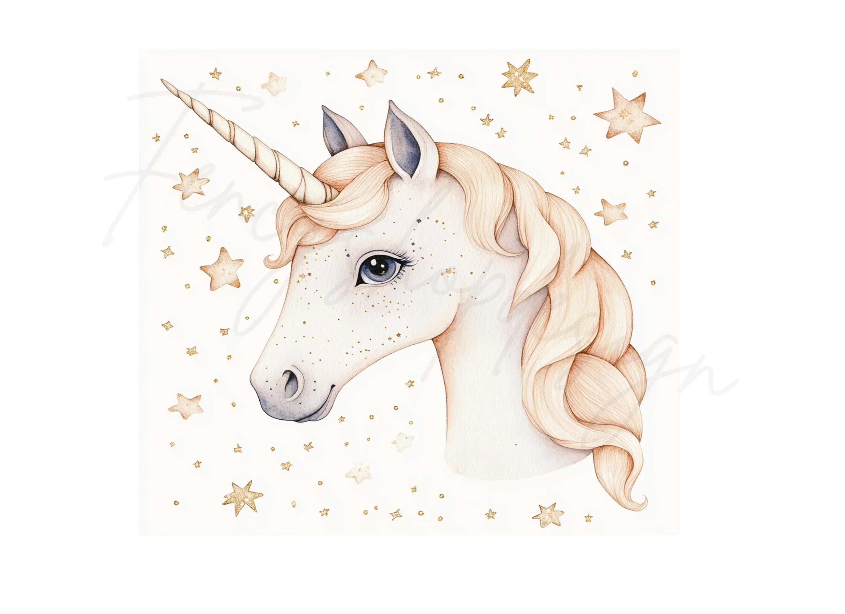 Magical Unicorn Head Clipart Bundle - Image 2