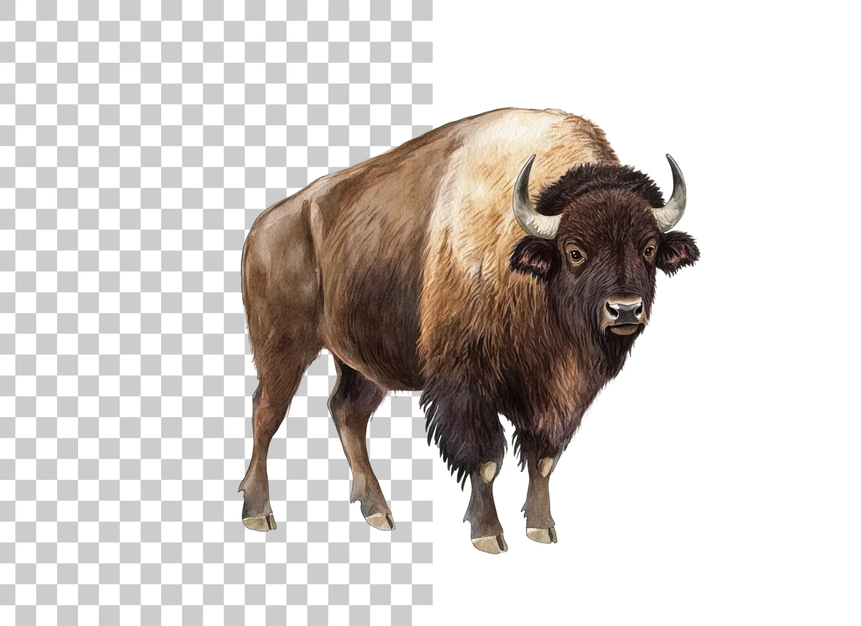 Majestic Bison Clipart Bundle - Image 6