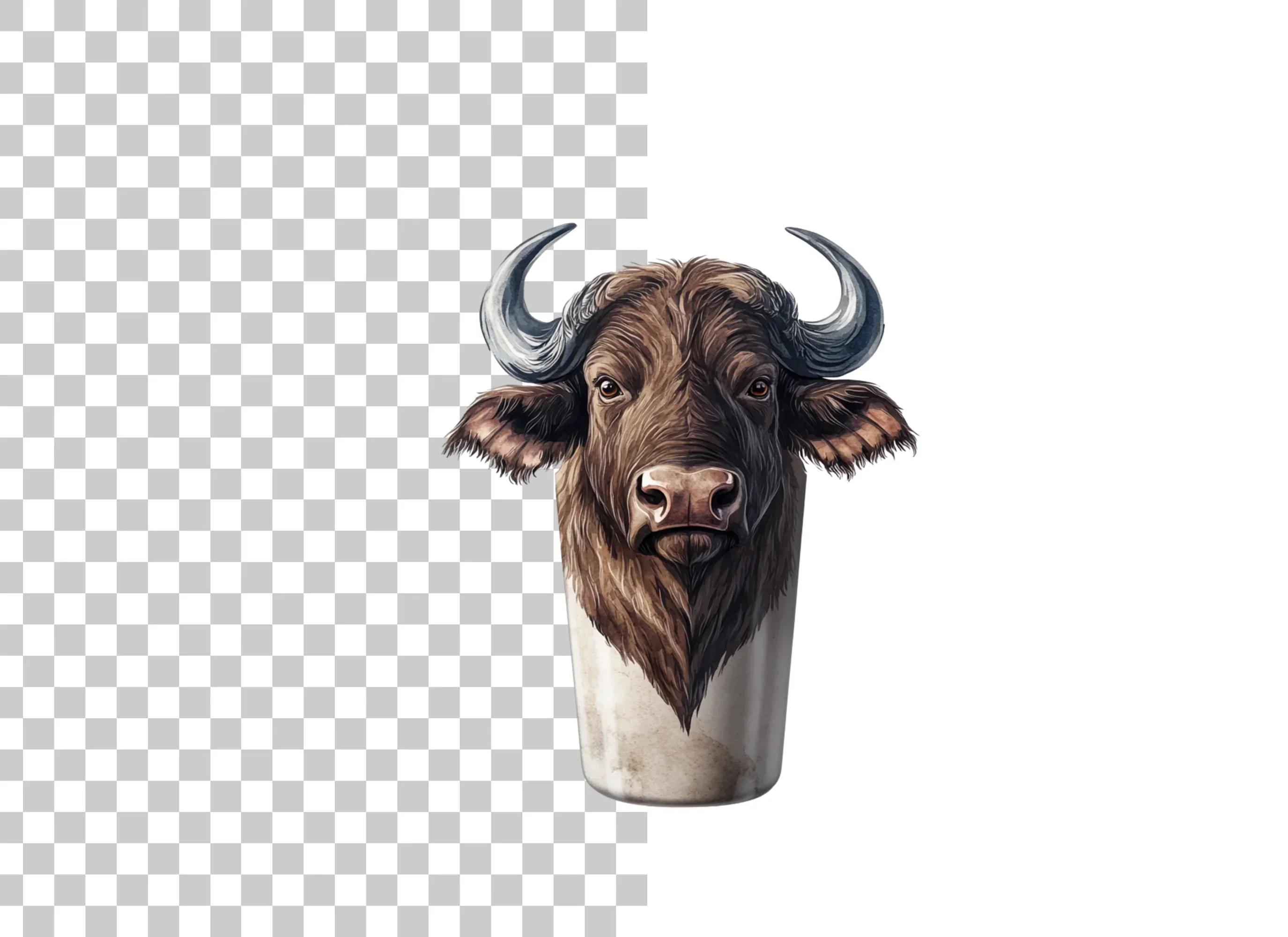 Majestic Buffalo Head Clipart Bundle - Image 2
