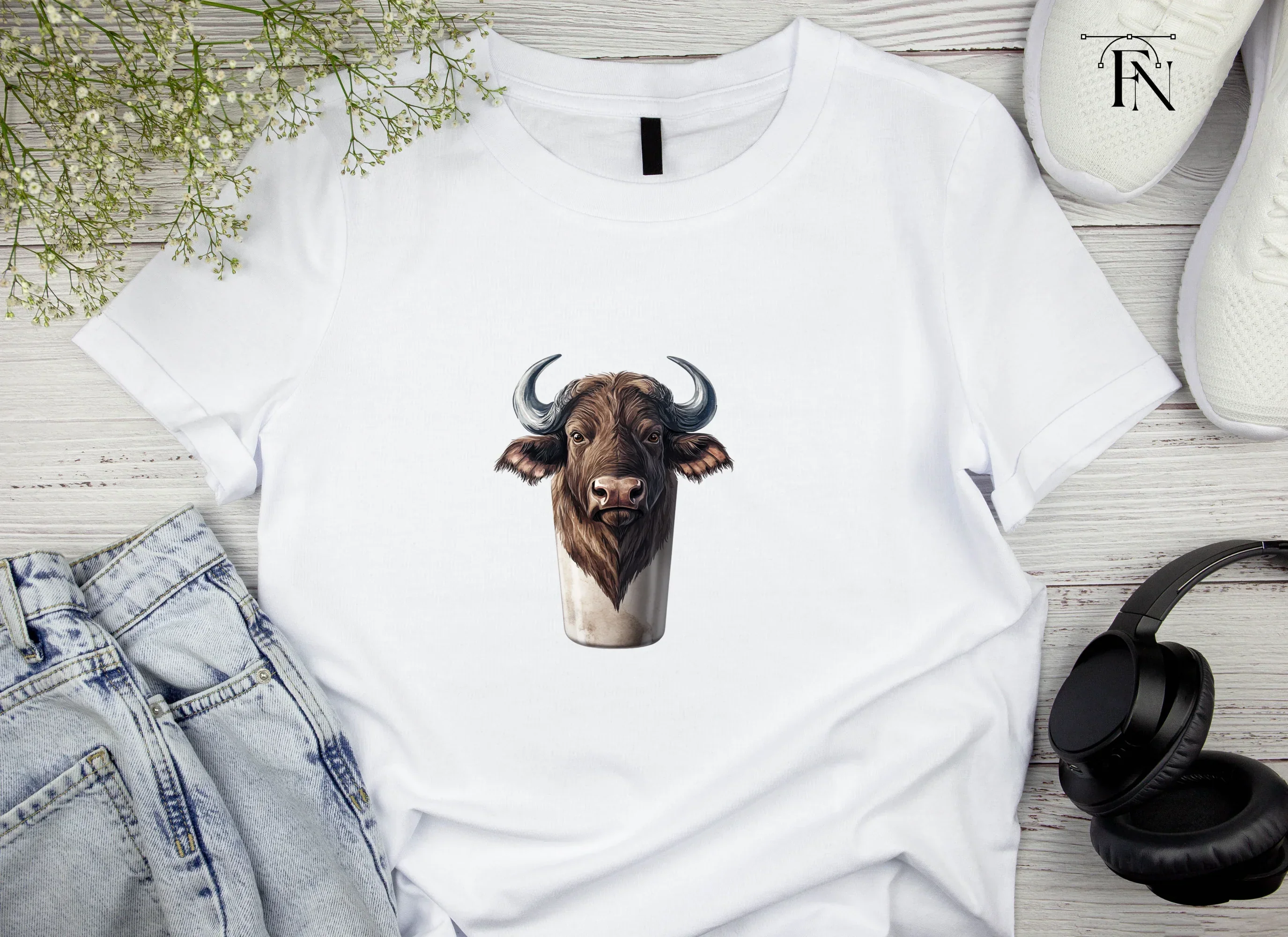 Majestic Buffalo Head Clipart Bundle - Image 4