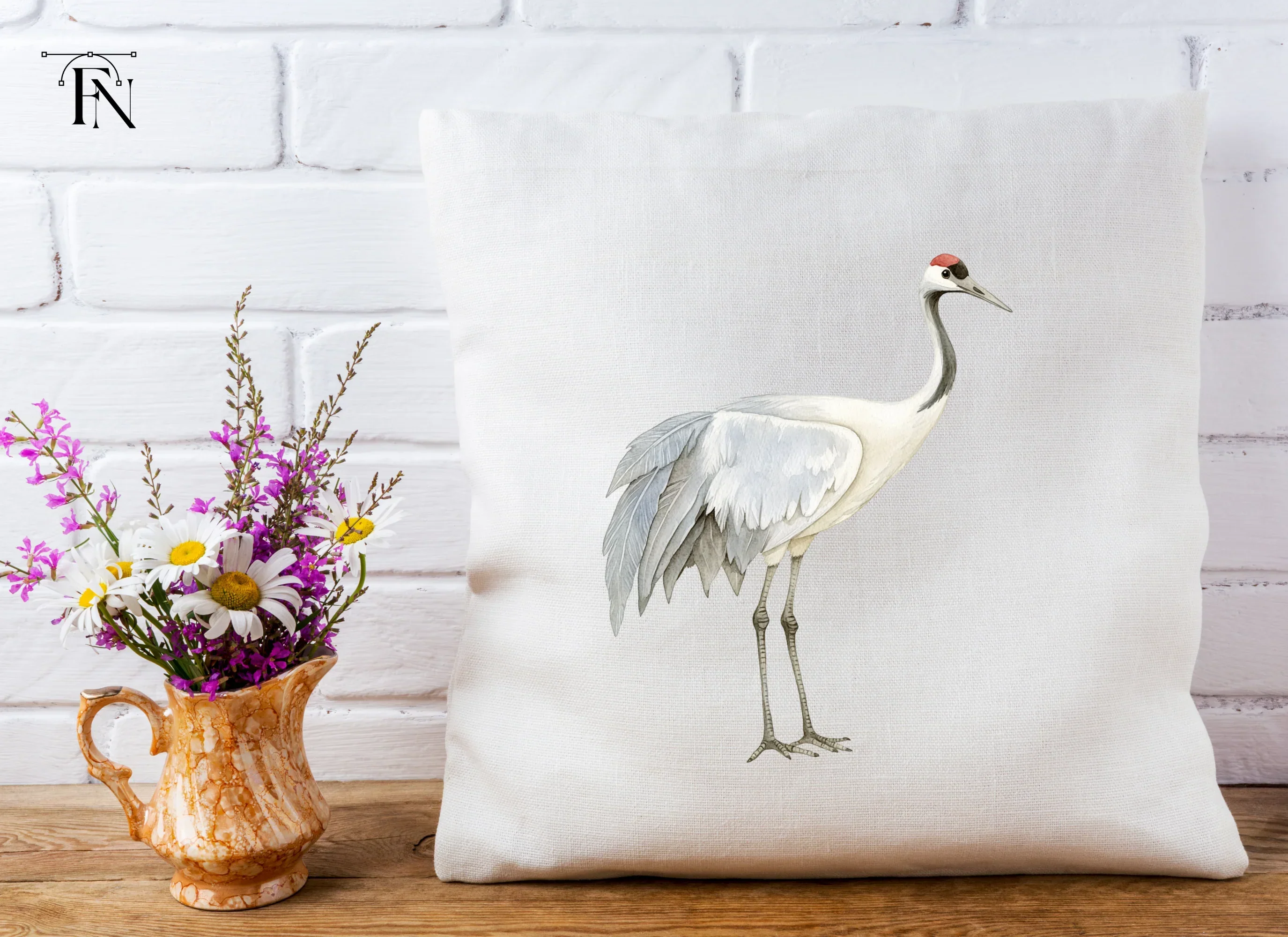 Majestic Crowned Cranes Clipart Bundle - Image 5