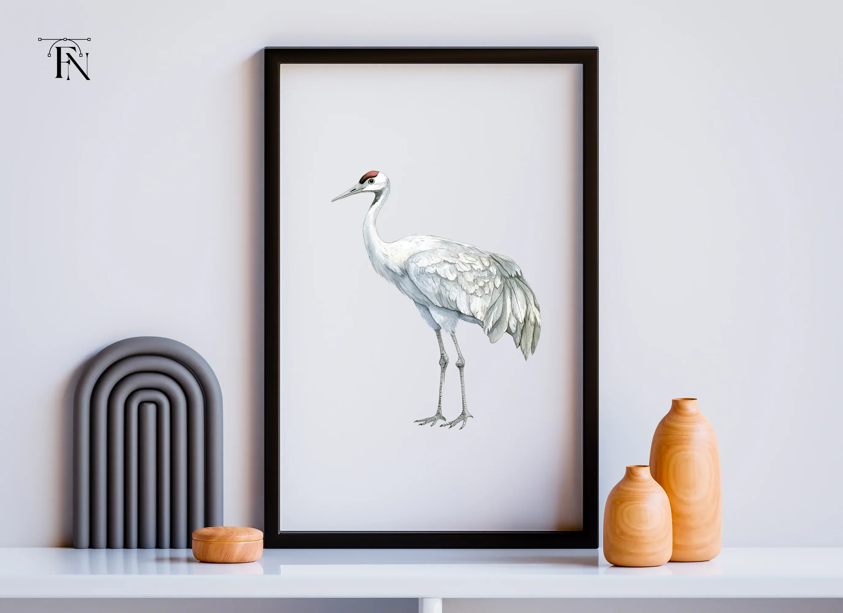 Majestic Crowned Cranes Clipart Bundle - Image 6