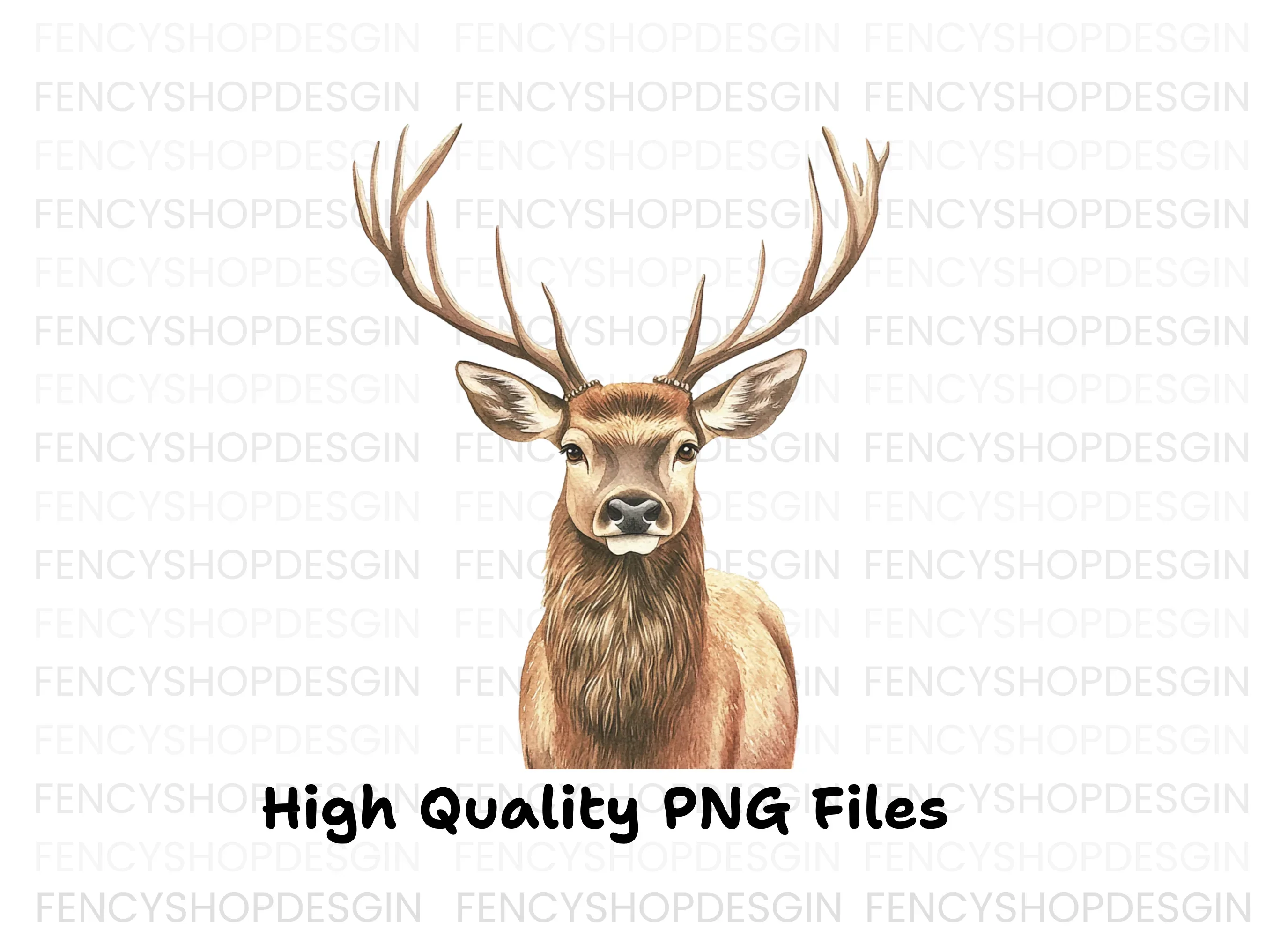 Majestic Deer Head Clipart Bundle - Image 2