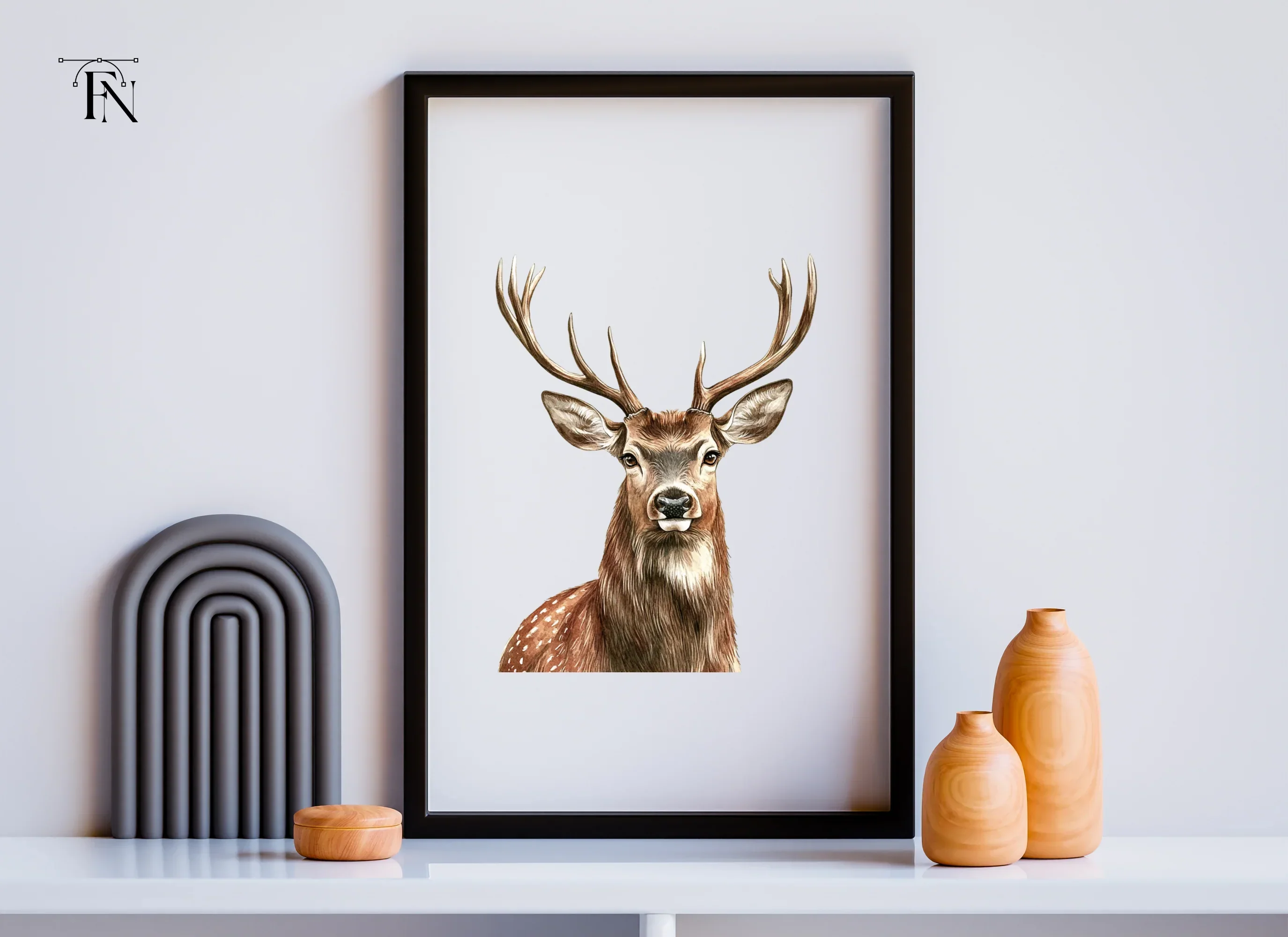 Majestic Deer Head Clipart Bundle - Image 2