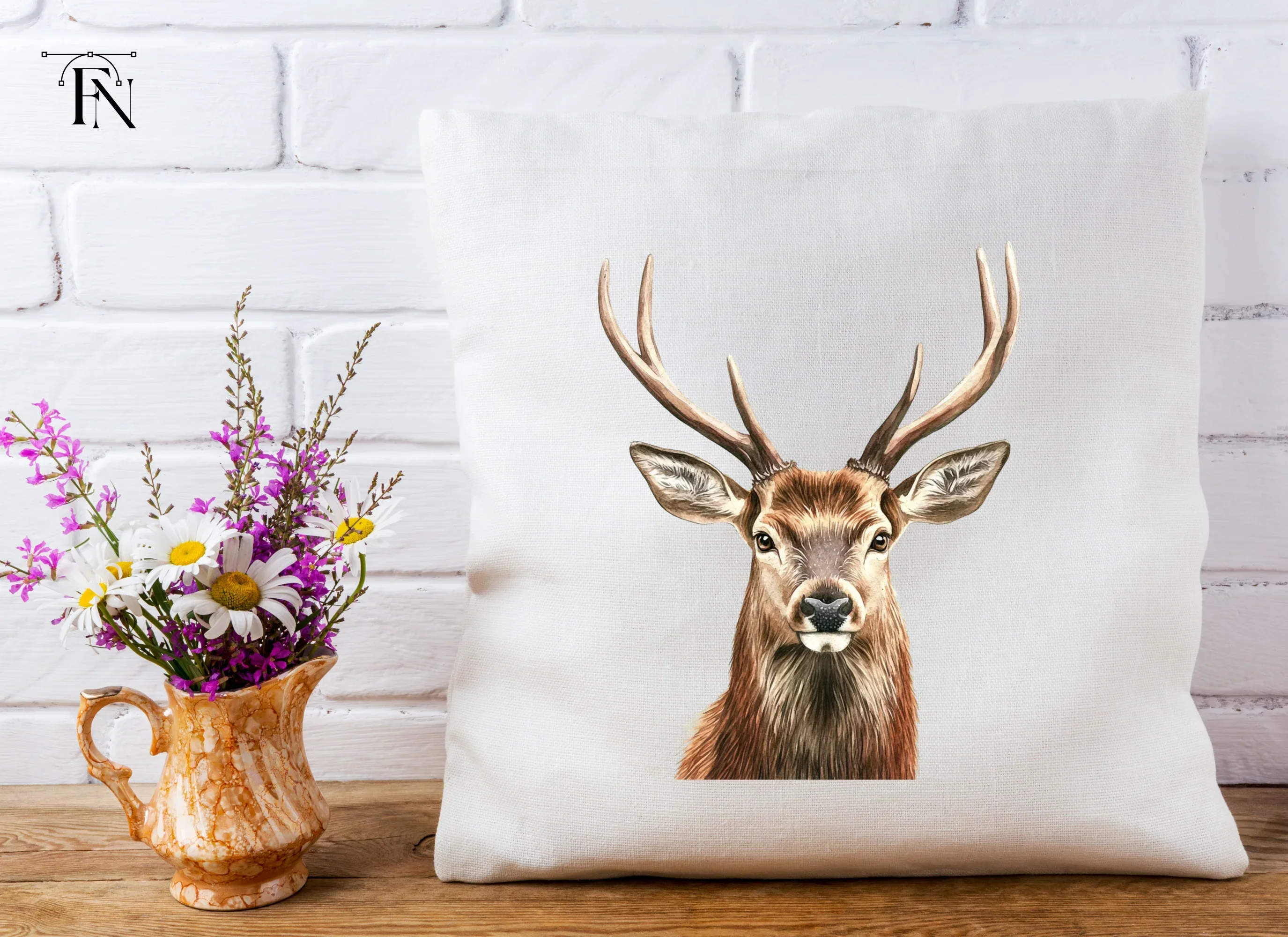 Majestic Deer Head Clipart Bundle - Image 3