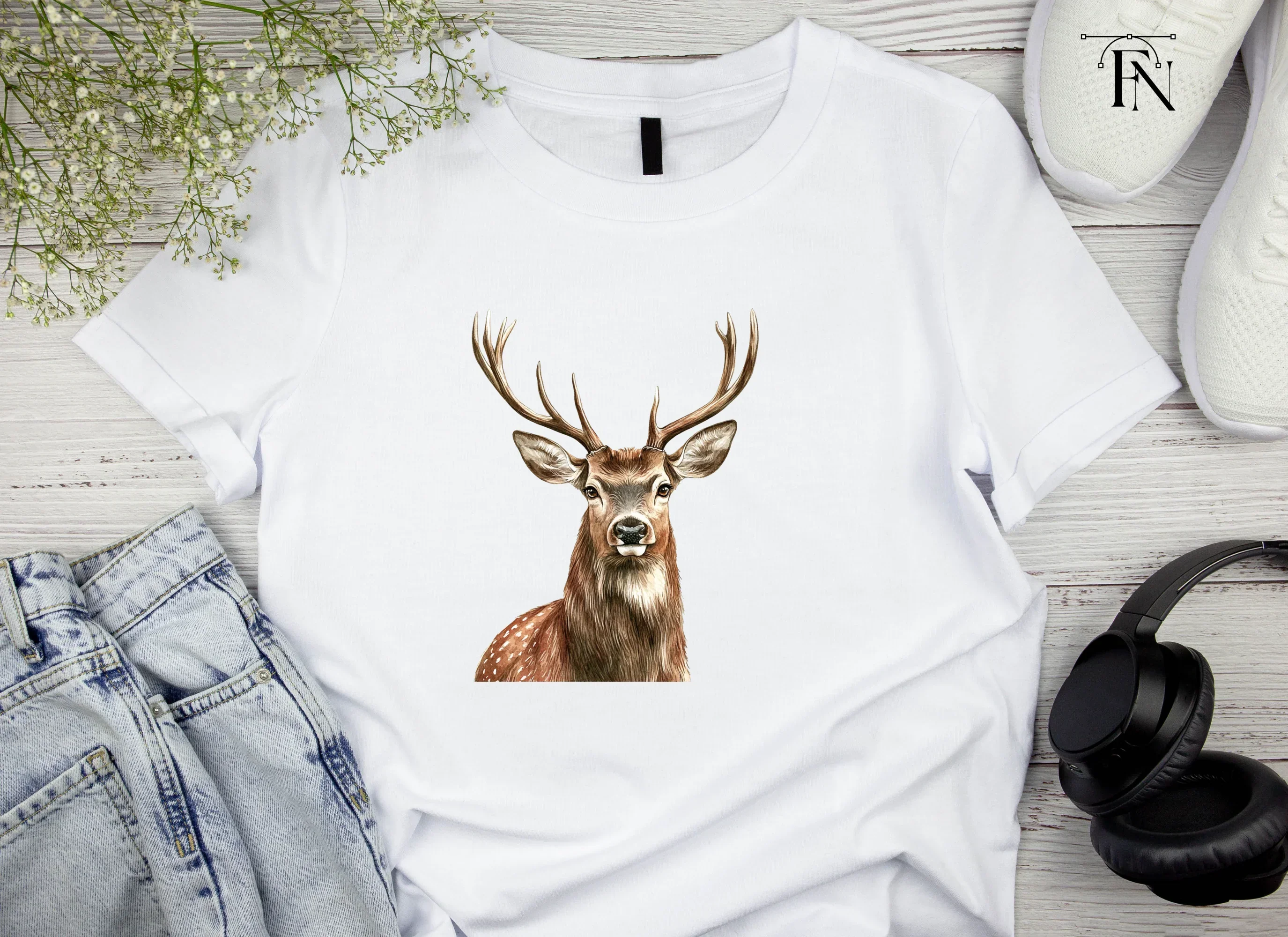 Majestic Deer Head Clipart Bundle - Image 5