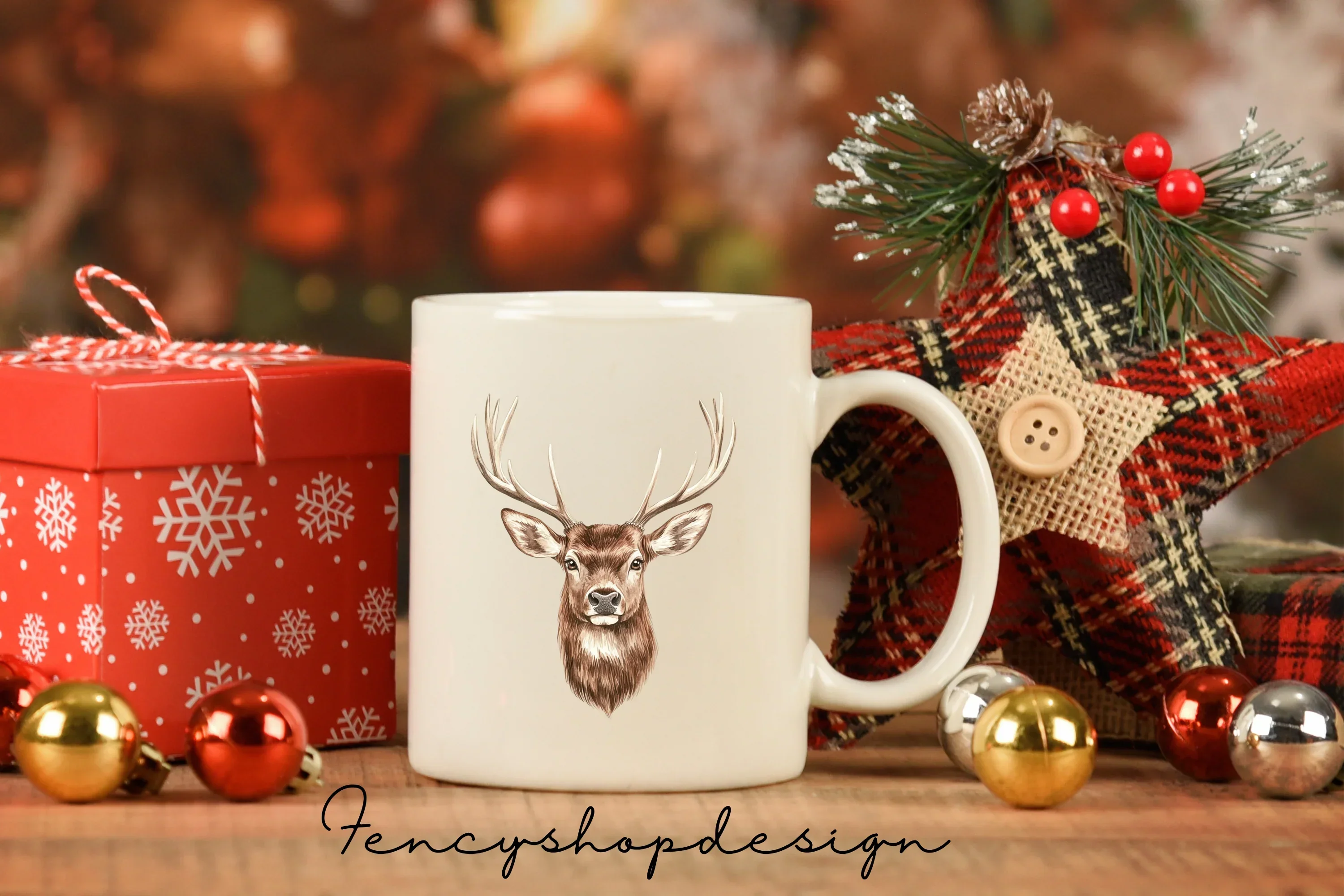 Majestic Deer Head Clipart Bundle - Image 3