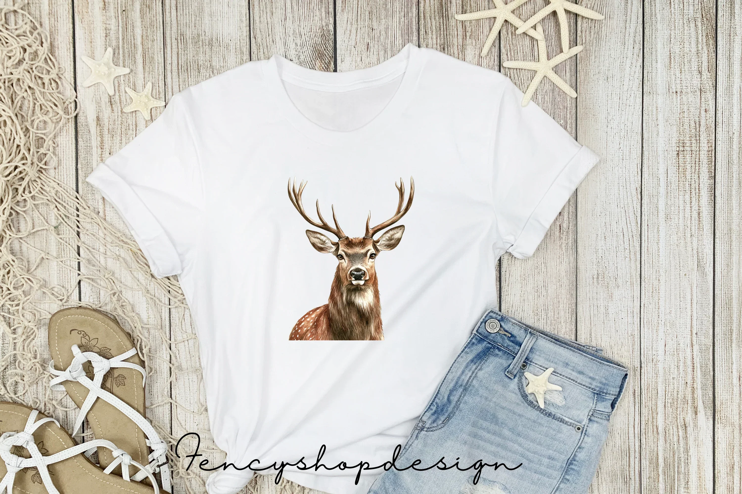 Majestic Deer Head Clipart Bundle - Image 4