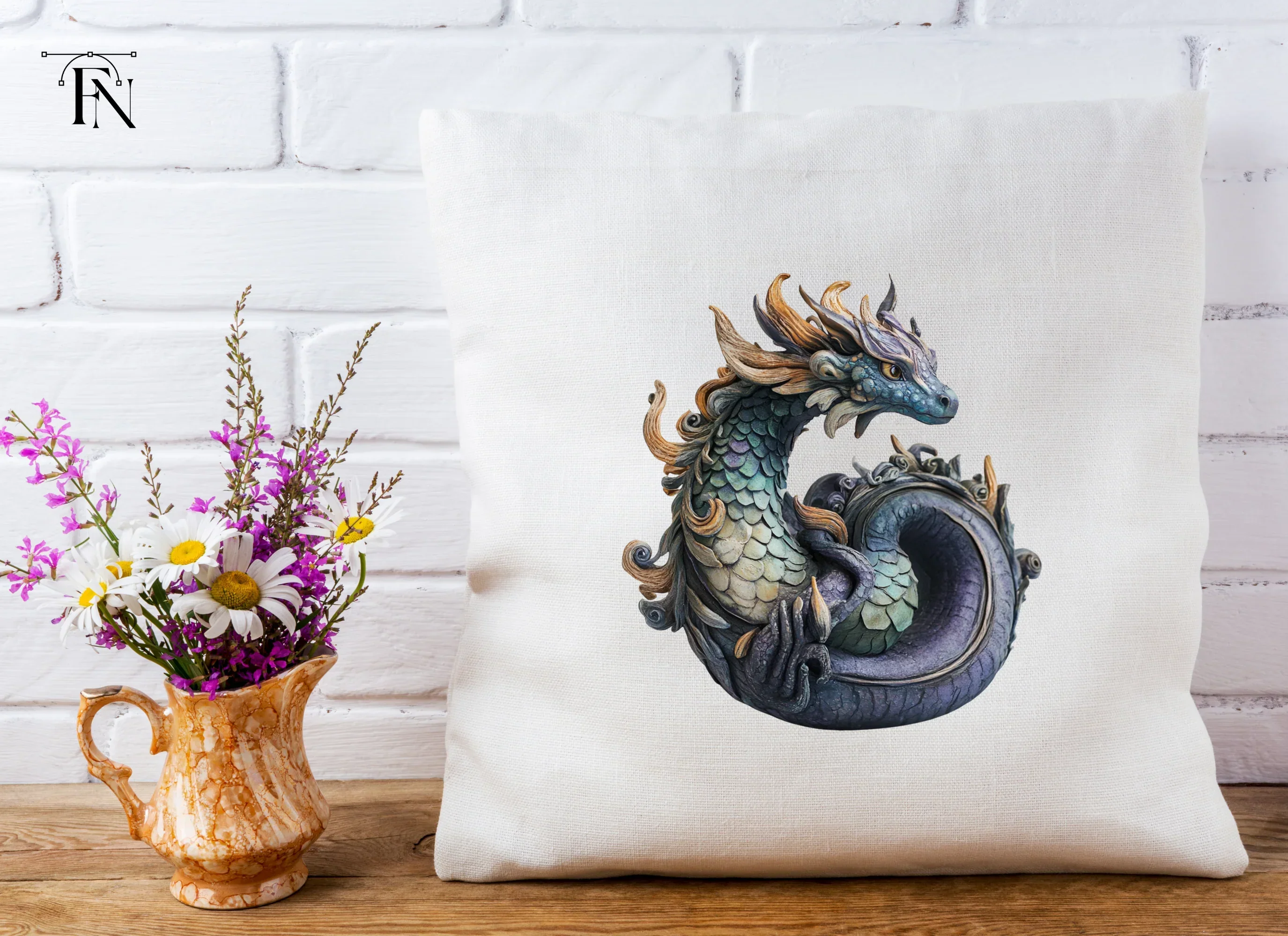 Majestic Eastern Dragon Clipart Bundle - Image 4