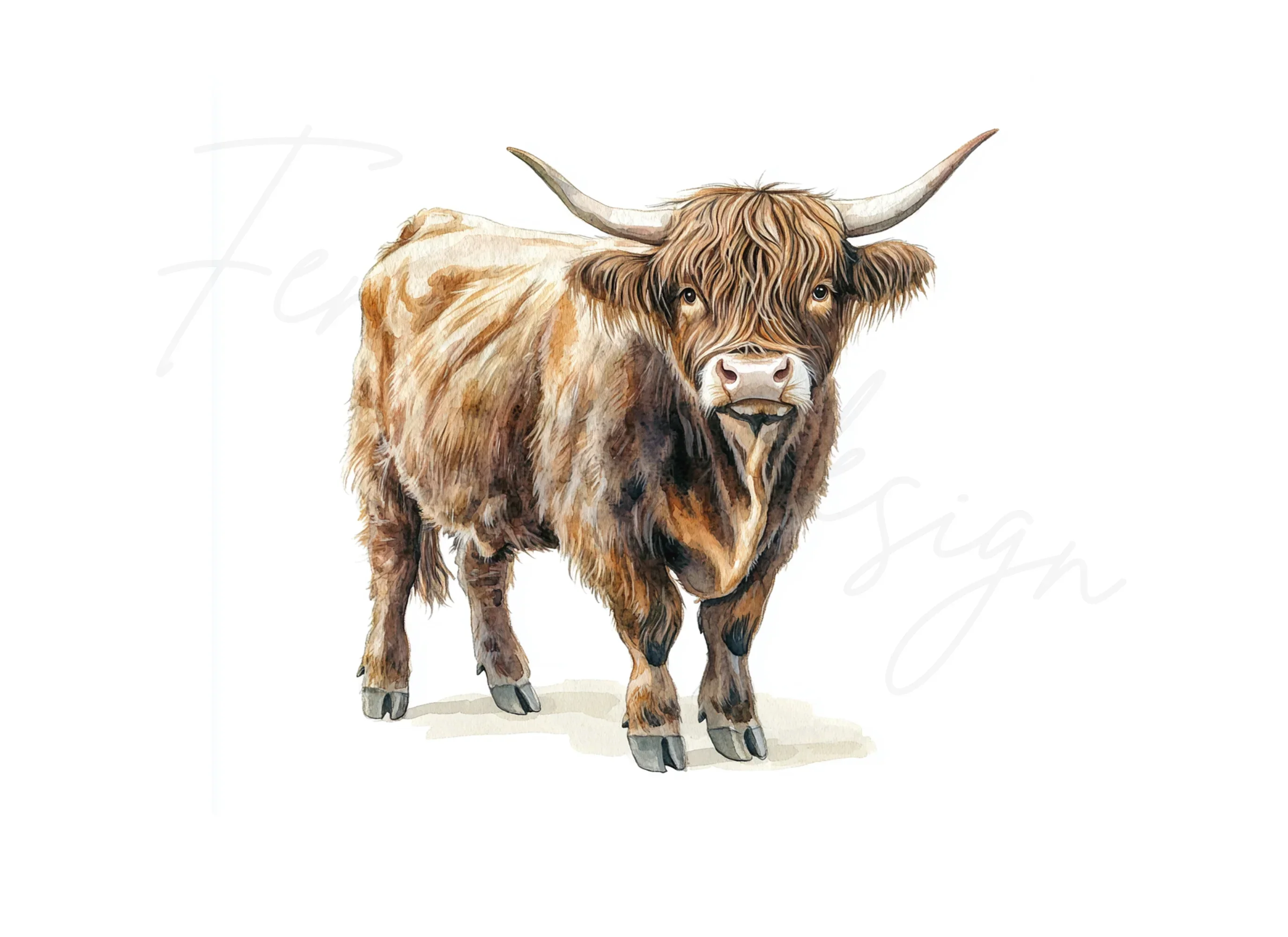 Majestic Highland Cattle Clipart Bundle - Image 2