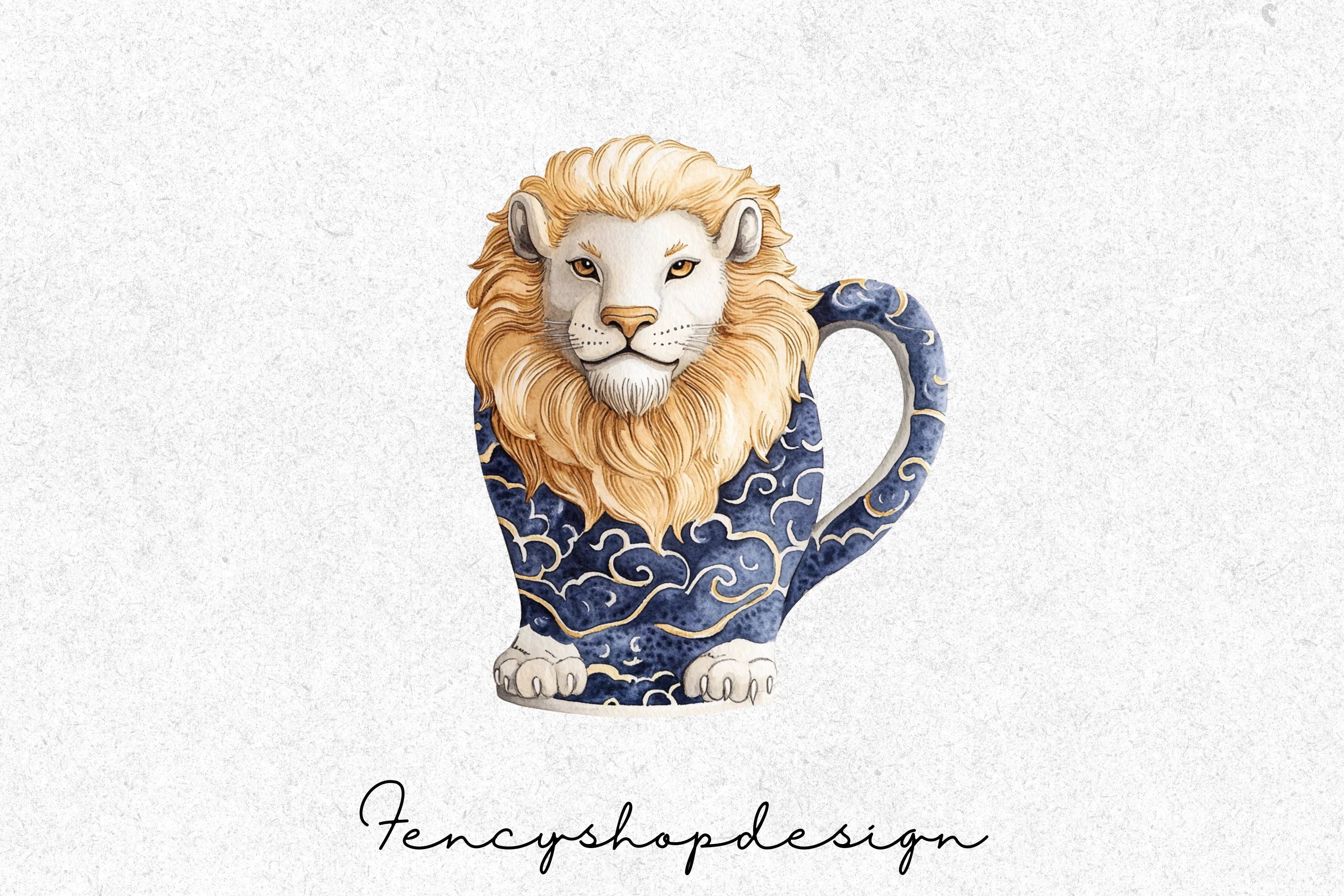 Majestic Lion Designs Clipart Bundle - Image 3