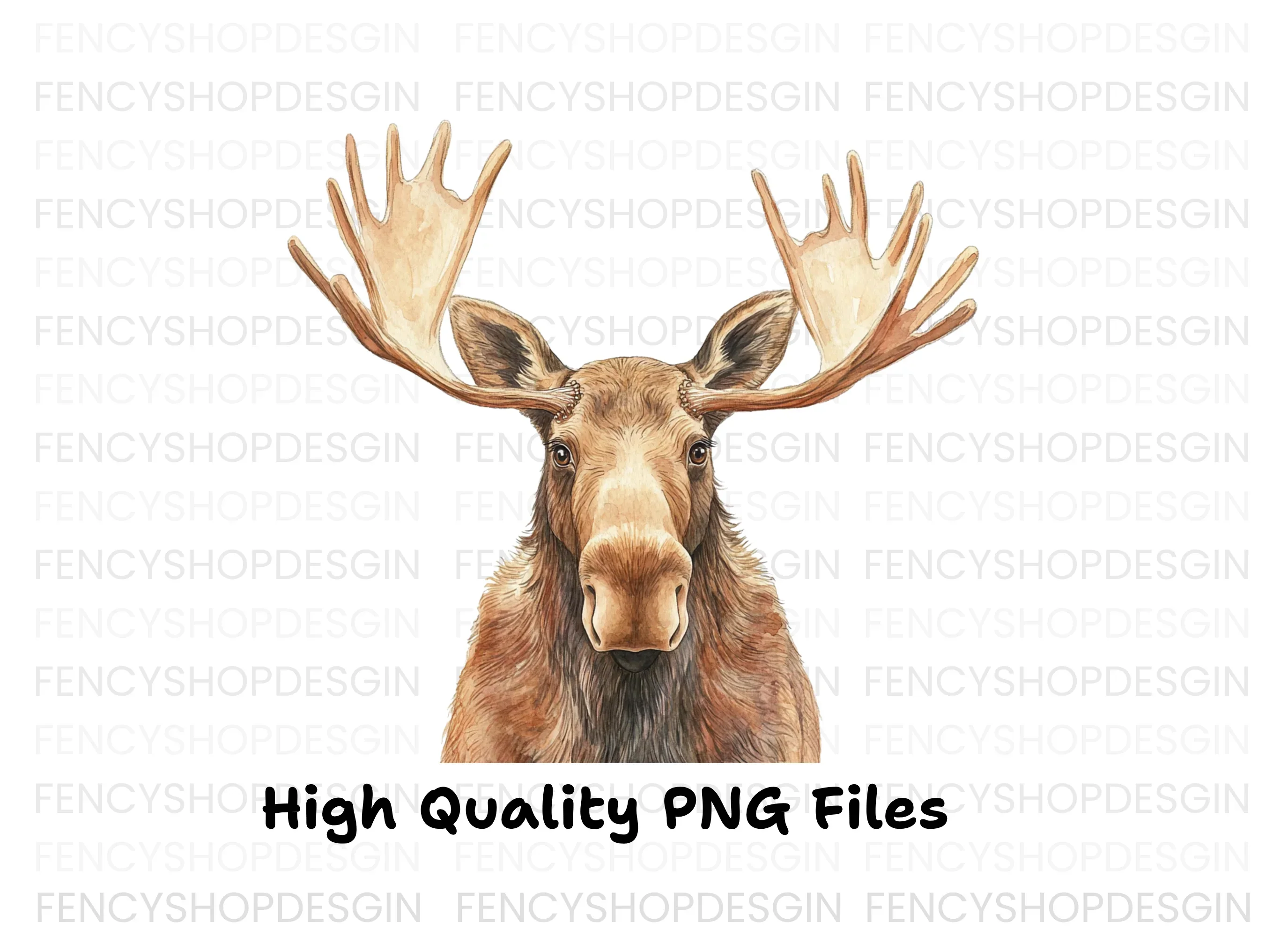 Majestic Moose Head Clipart Bundle - Image 2