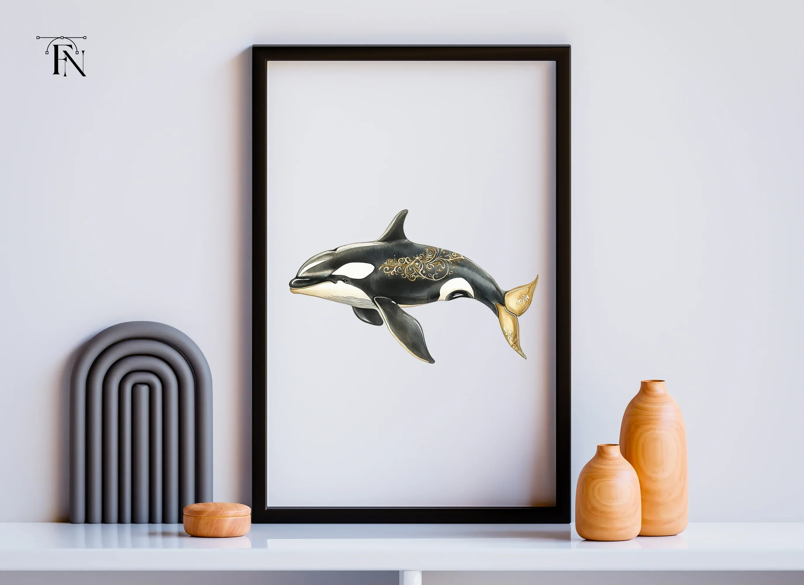 Majestic Orca Whale Clipart Bundle - Image 3