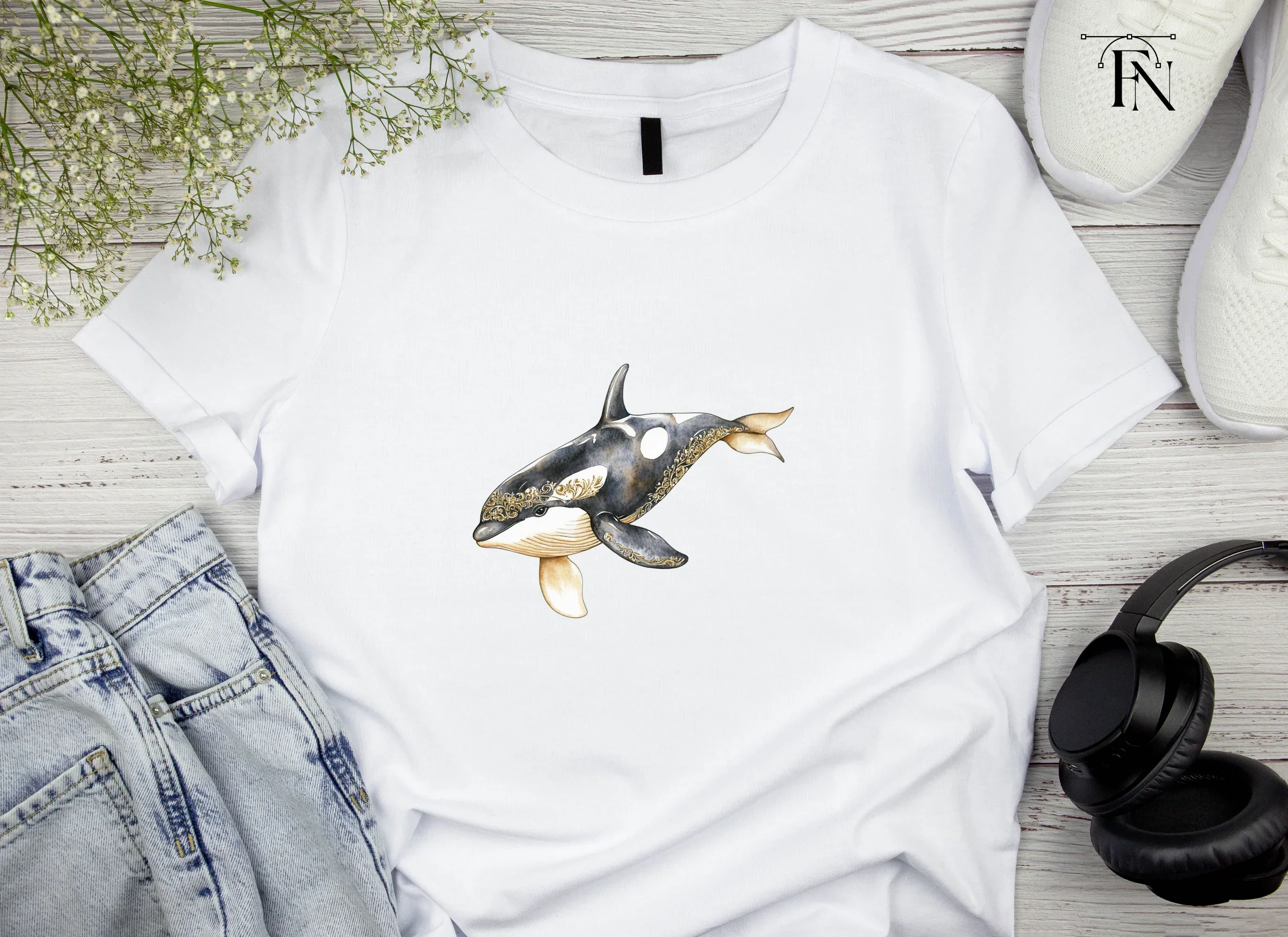 Majestic Orca Whale Clipart Bundle - Image 4
